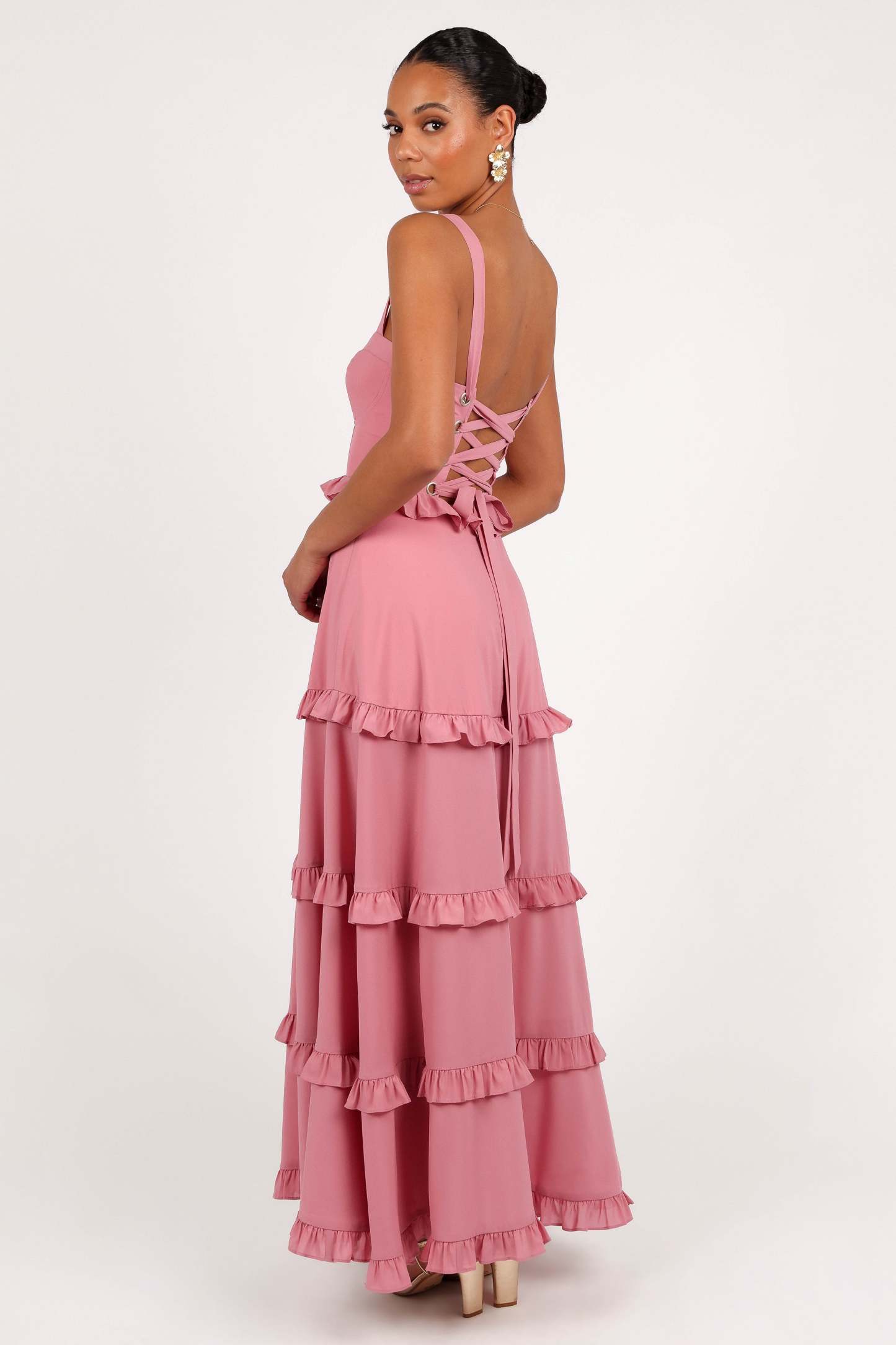 Lillee Tiered Maxi Dress - Mauve-Sunny Prom