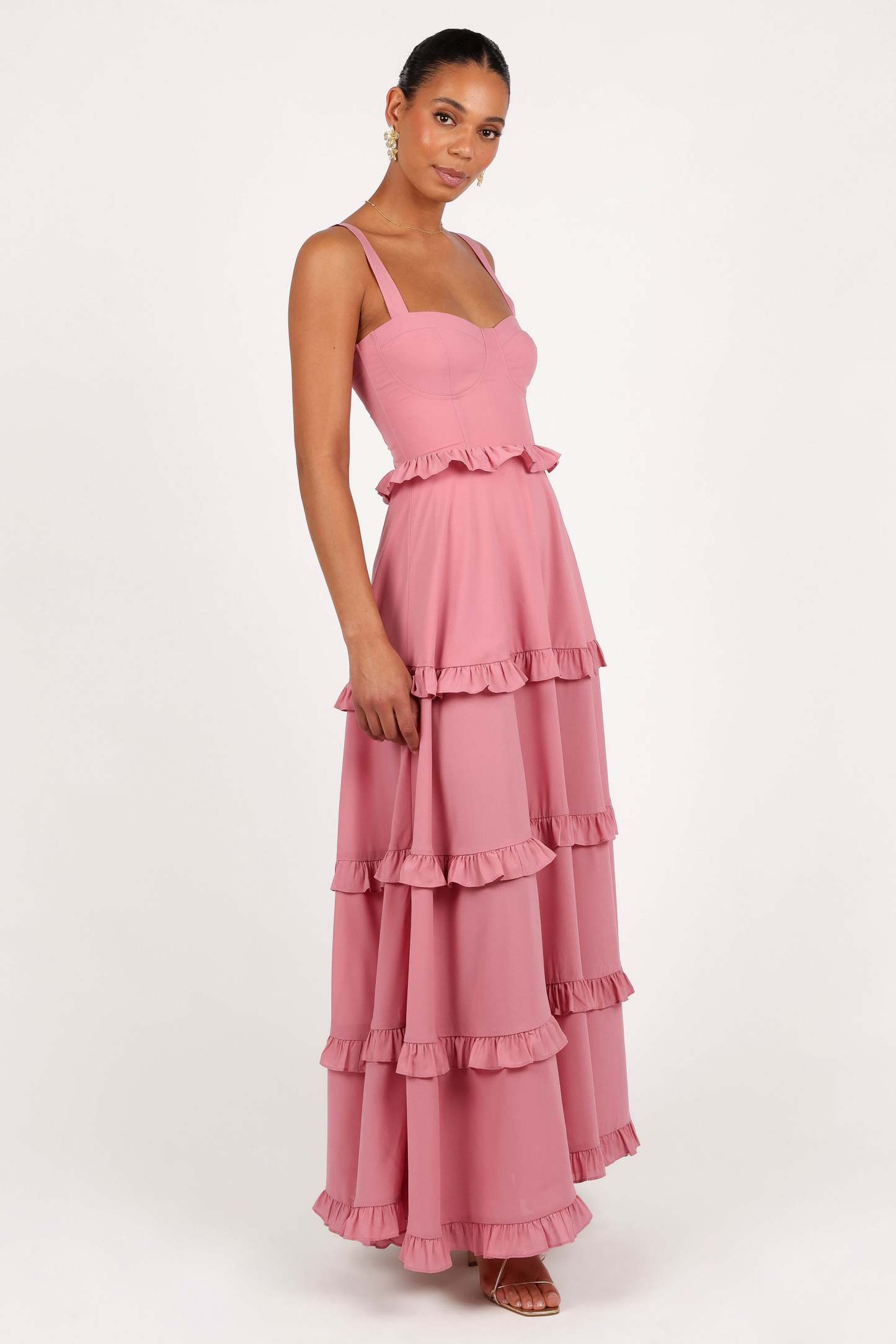 Lillee Tiered Maxi Dress - Mauve-Sunny Prom