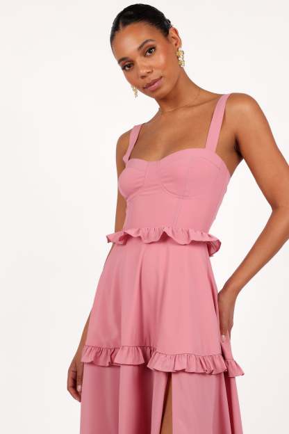 Lillee Tiered Maxi Dress - Mauve-Sunny Prom