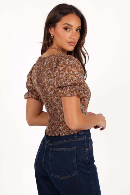 Lucie Top - Camel-Sunny Prom