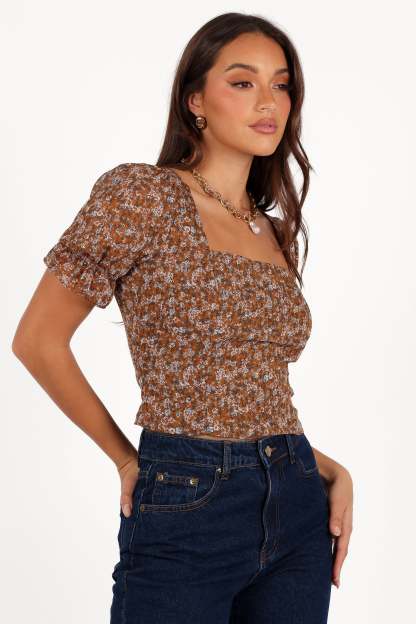 Lucie Top - Camel-Sunny Prom