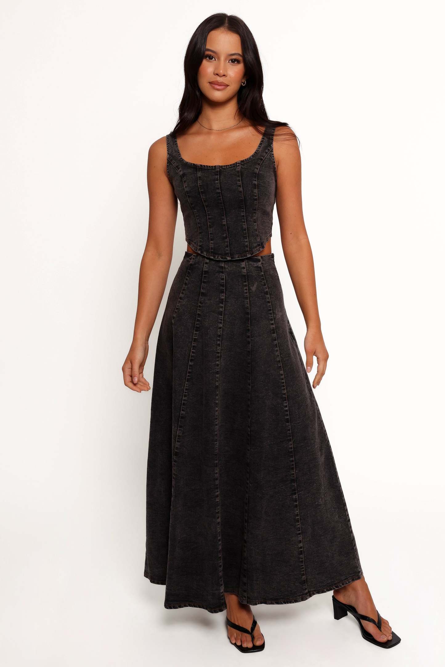 Mara Midi Skirt - Black-Sunny Prom