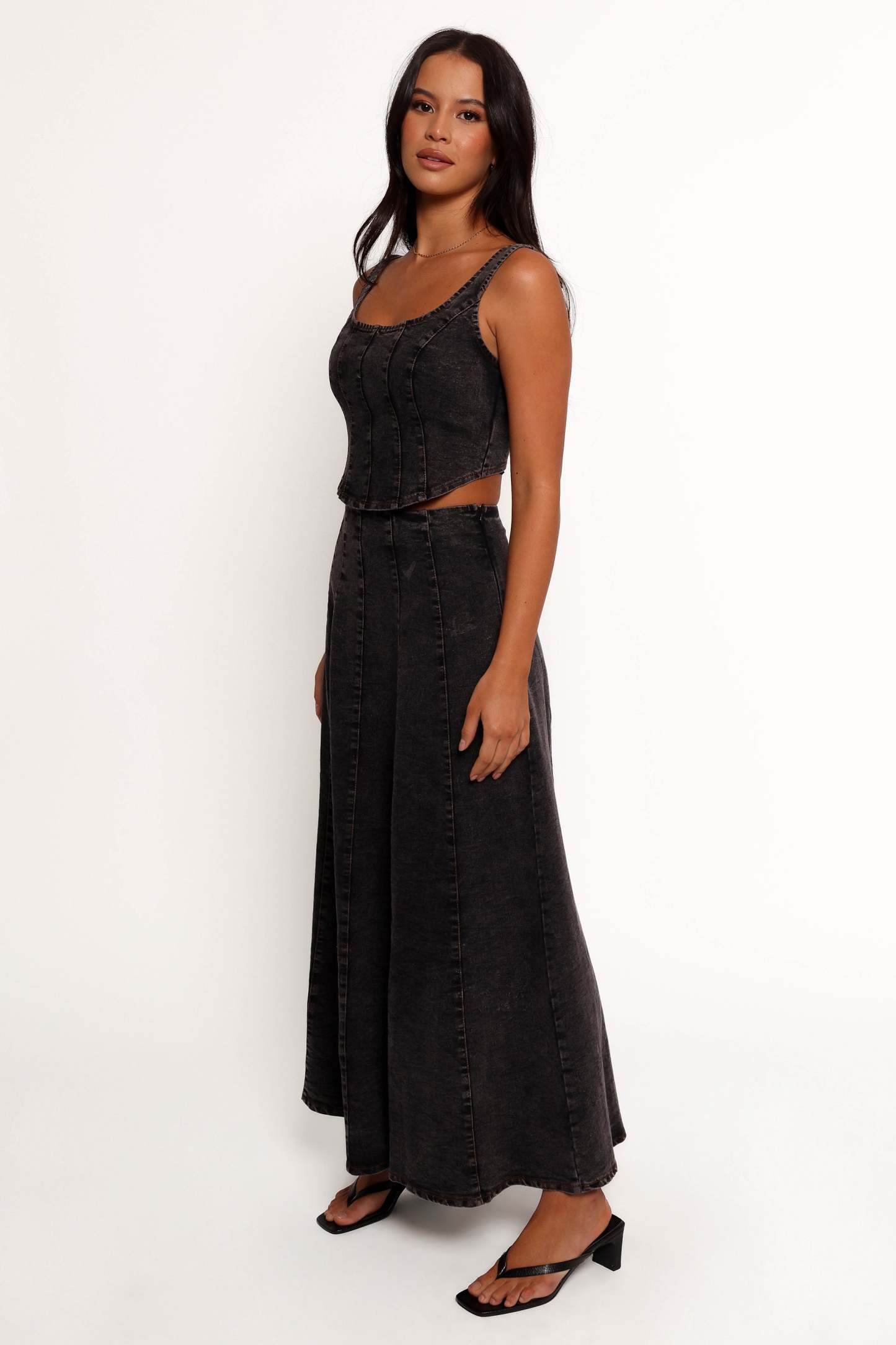Mara Midi Skirt - Black-Sunny Prom