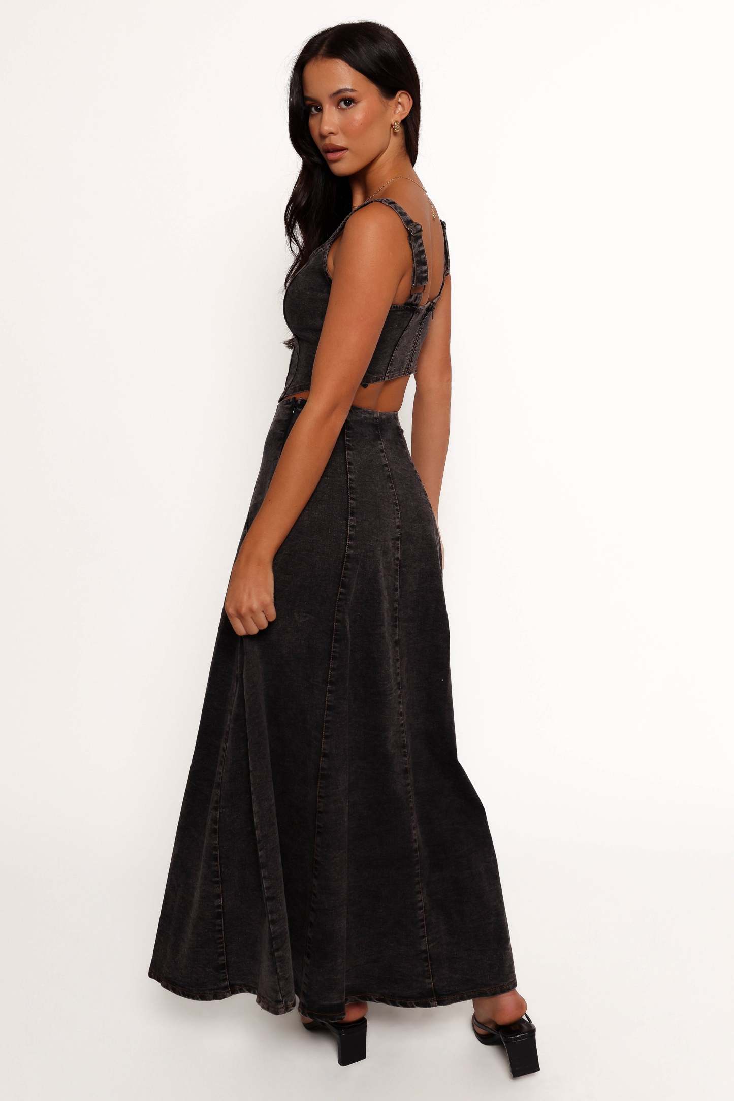 Mara Midi Skirt - Black-Sunny Prom