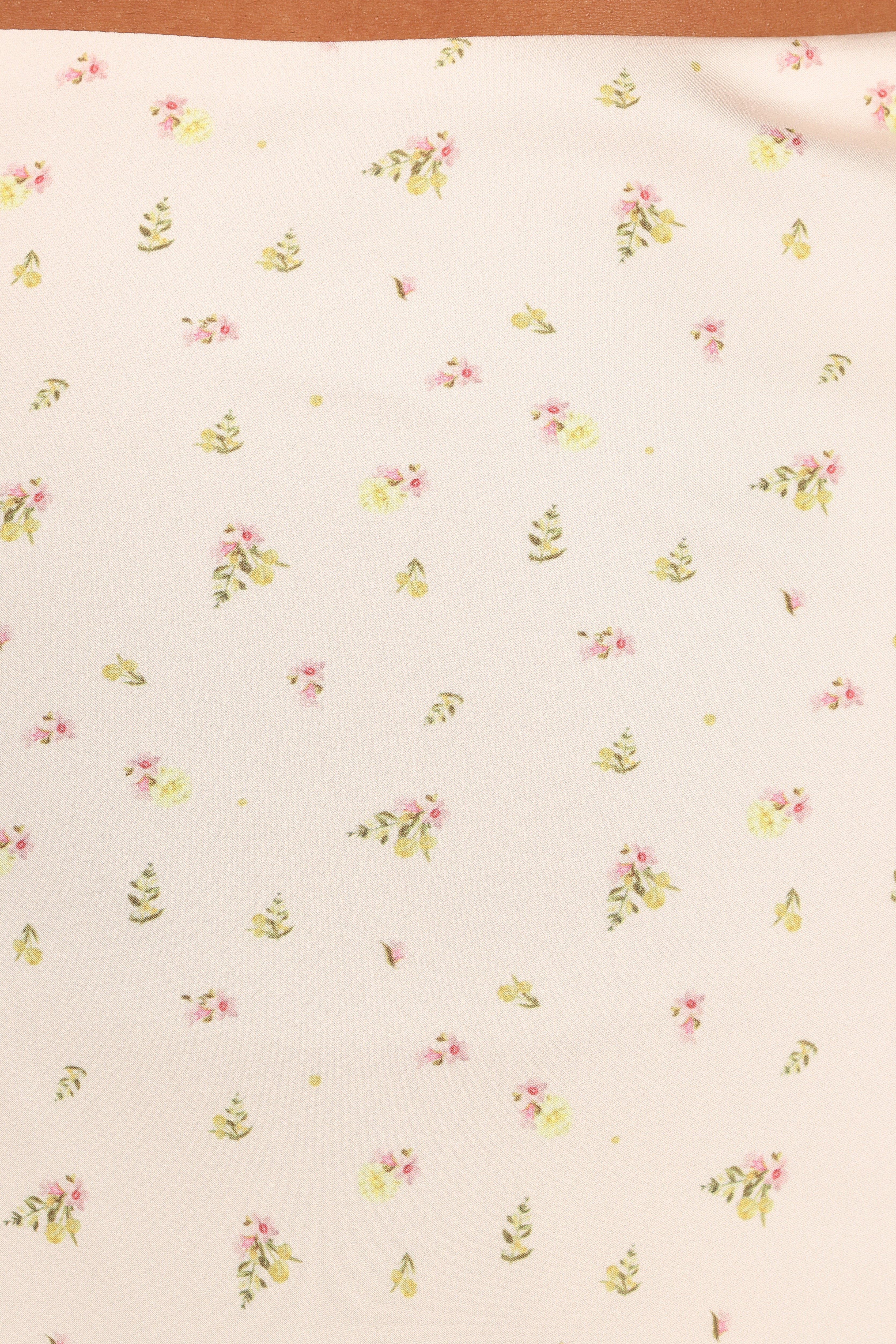 Mei Satin Midi Skirt - Tiny Blooms-Sunny Prom