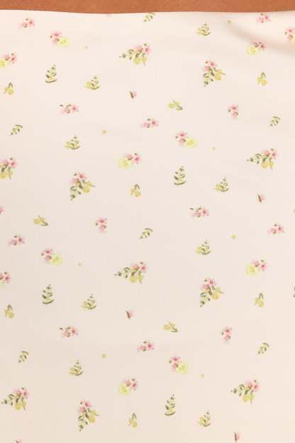 Mei Satin Midi Skirt - Tiny Blooms-Sunny Prom