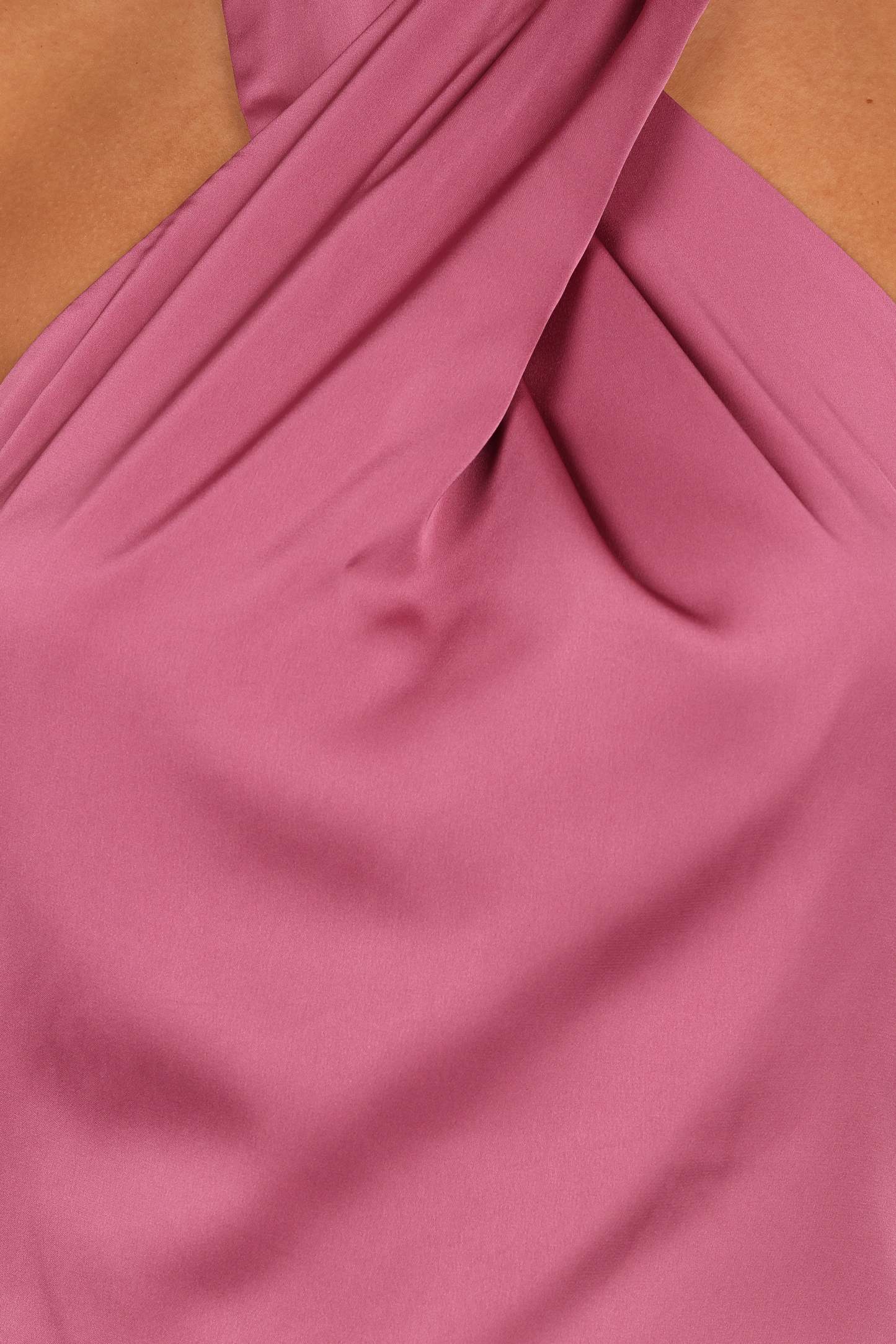 Mila Halterneck Maxi Dress - Dark Rose-Sunny Prom