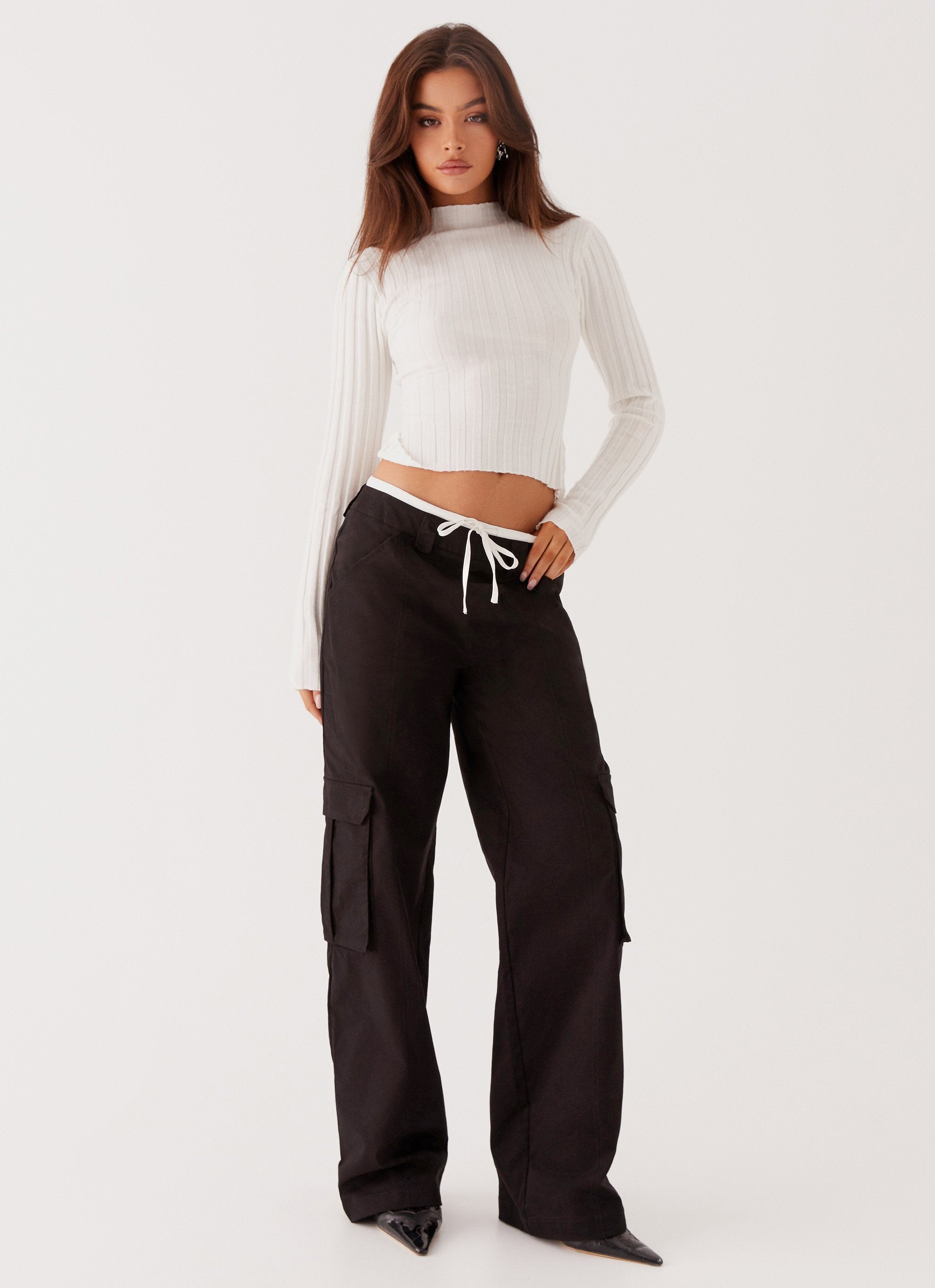 Grace Lily Cargo Pants - Black-Sunny Prom. All rights reserved.