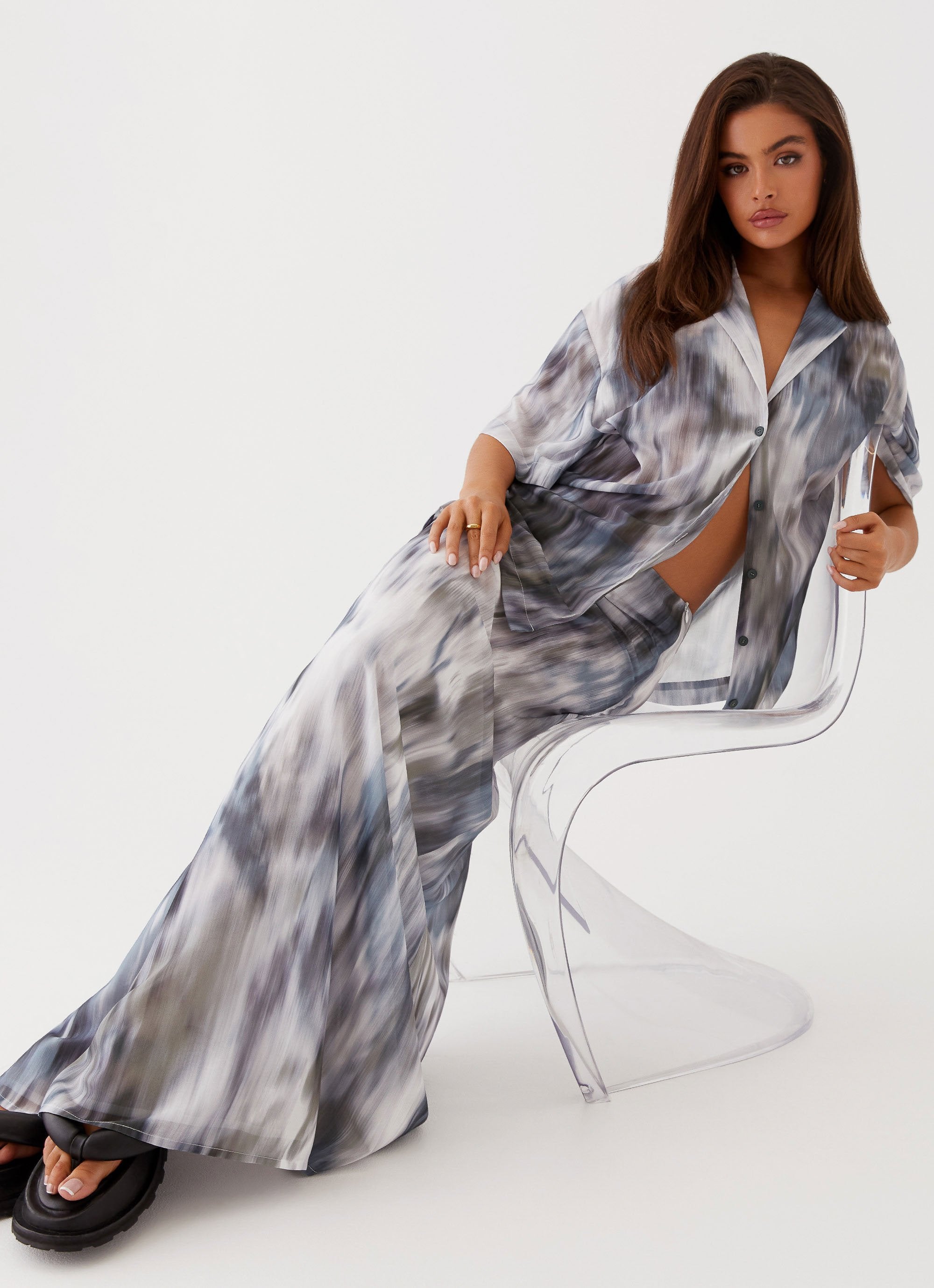 Fight The Feeling Low Rise Maxi Skirt - Gloom-Sunny Prom. All rights reserved.