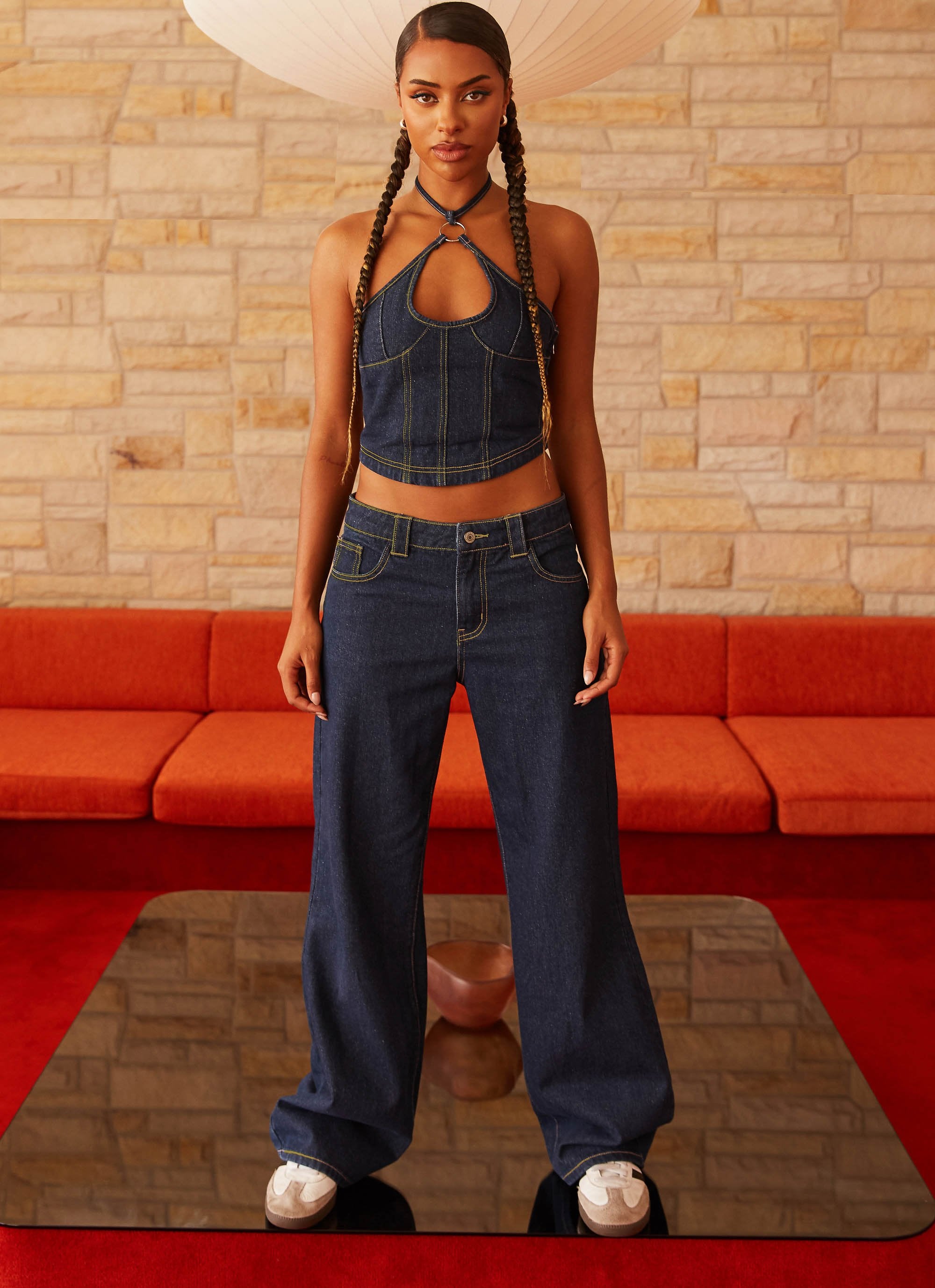 Rebel Blues Denim Jeans - Indigo-Sunny Prom. All rights reserved.