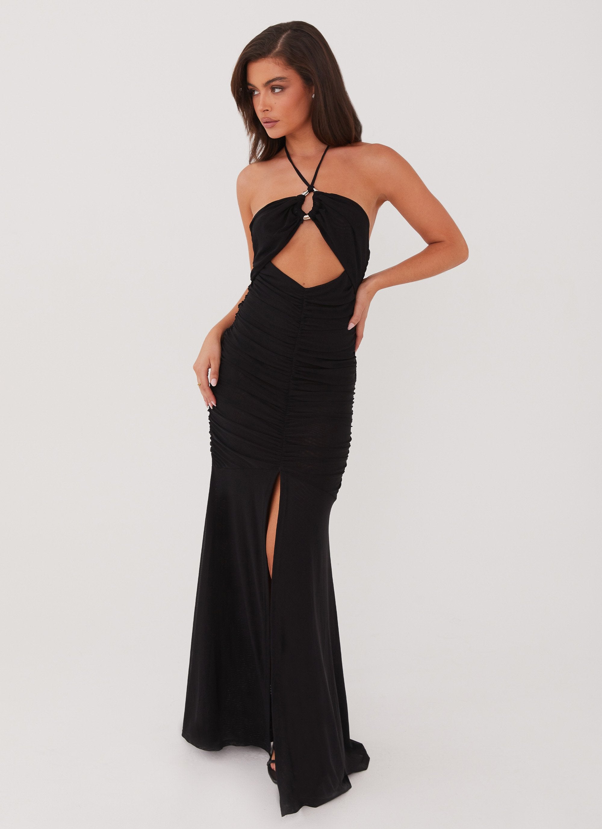 Brynne Maxi Dress - Black-Sunny Prom. All rights reserved.