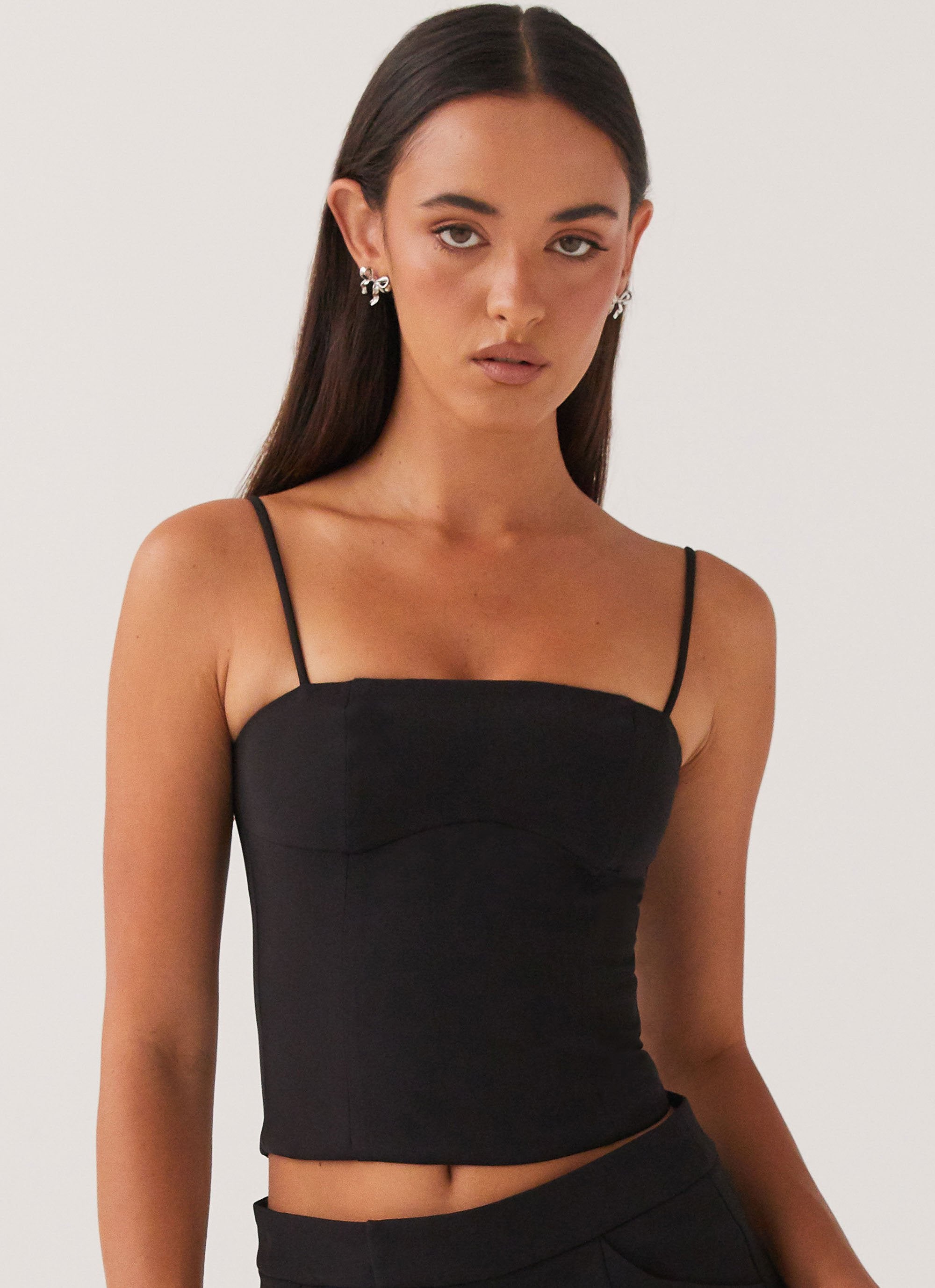 Eliana Crop Top - Black-Sunny Prom. All rights reserved.