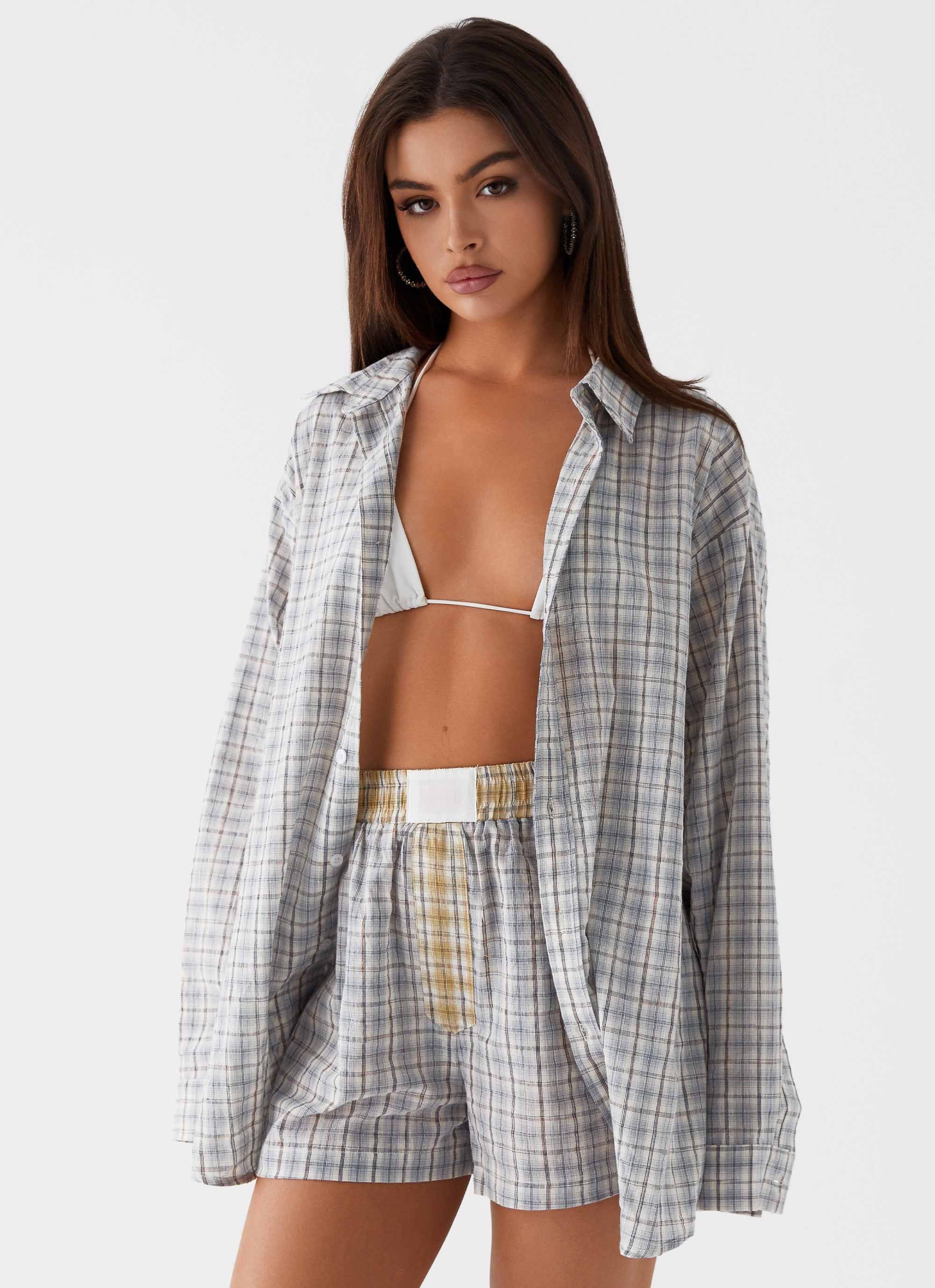 Harley Boxers - Grey Check-Sunny Prom. All rights reserved.