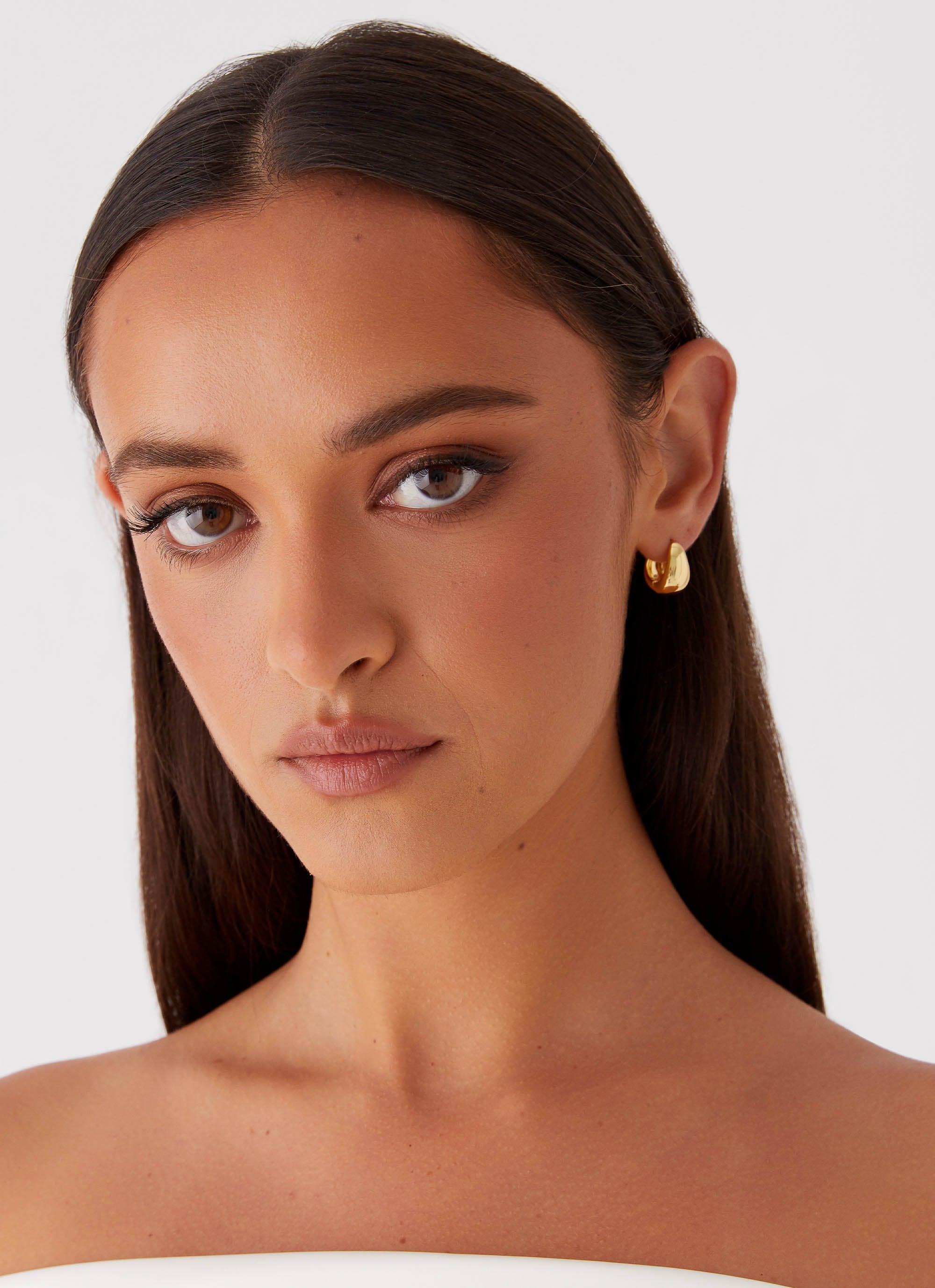 Dome Teardrop Earrings - Gold-Sunny Prom. All rights reserved.