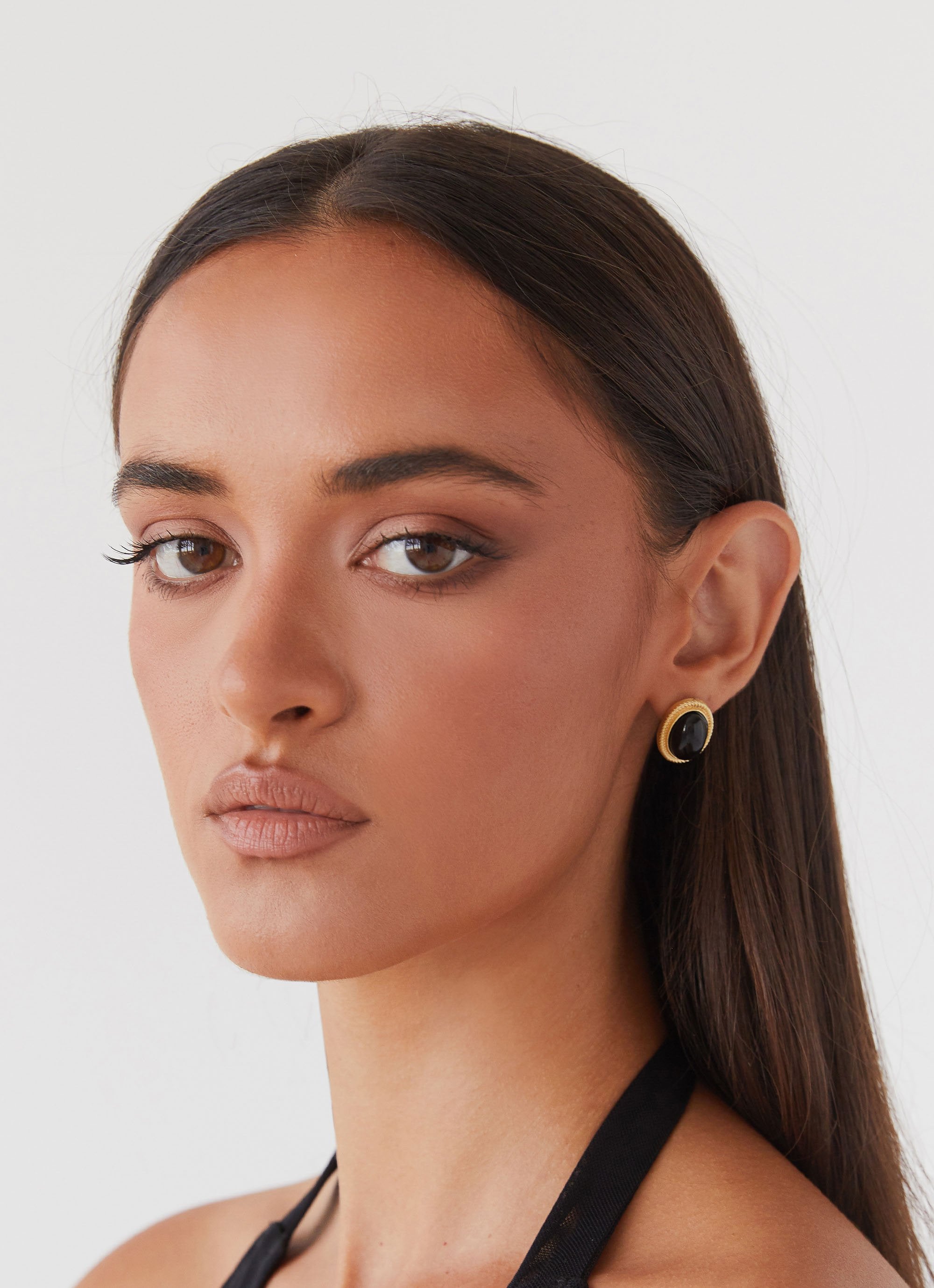 Calais Opal Earrings - Black-Sunny Prom. All rights reserved.