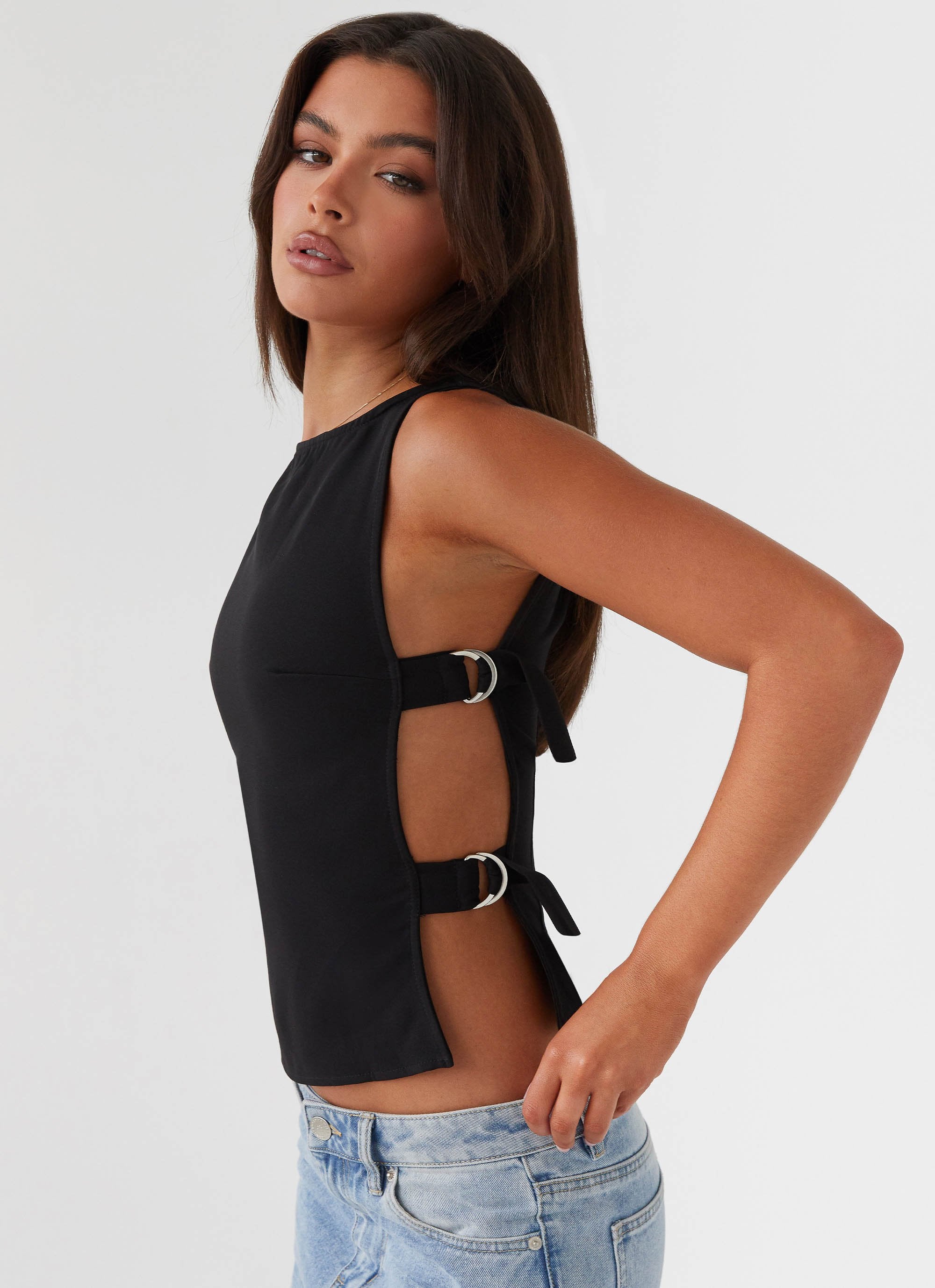Cherish You Buckle Top - Shadow-Sunny Prom. All rights reserved.