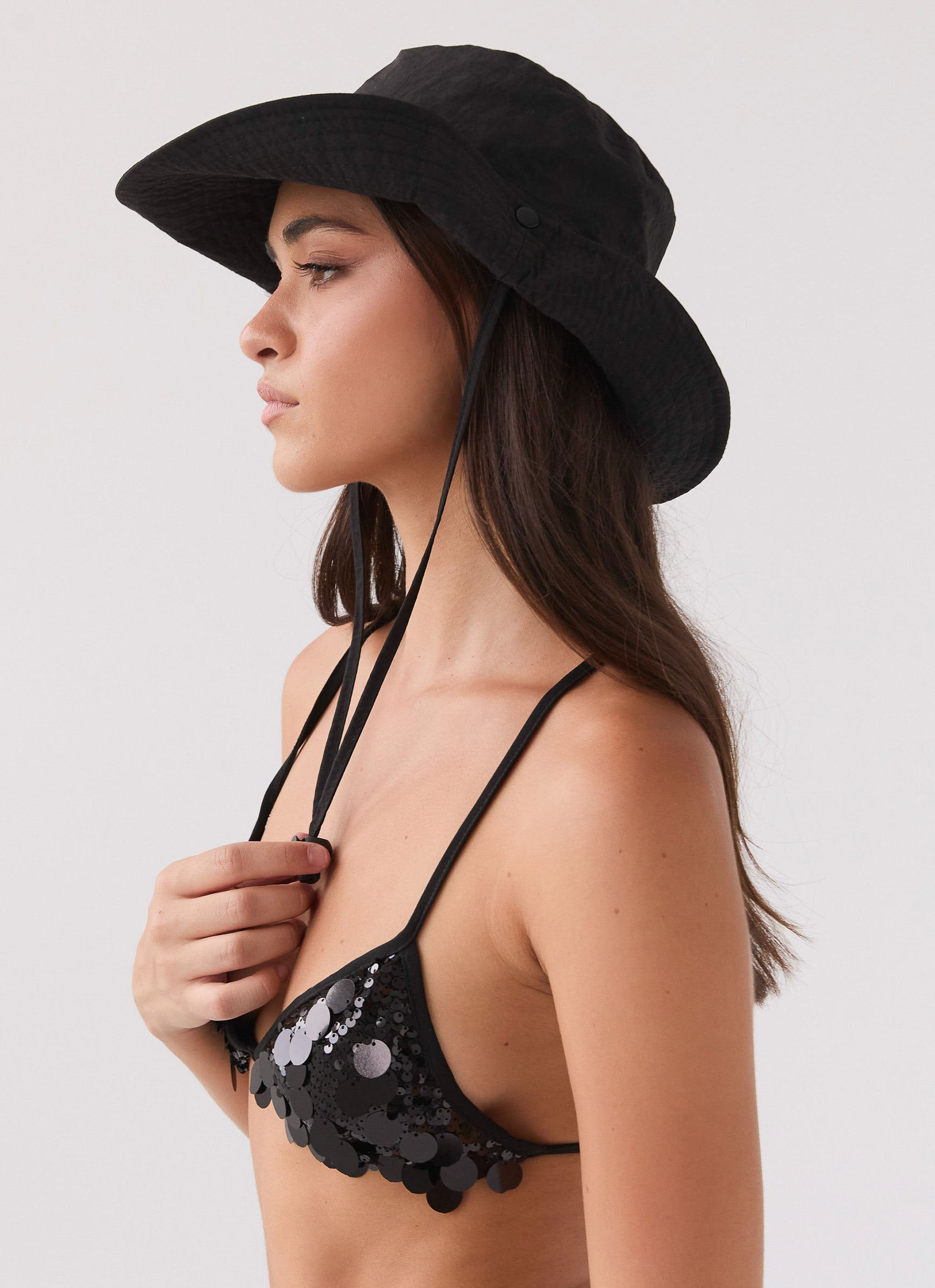 Meet Me Canvas Hat - Black-Sunny Prom. All rights reserved.