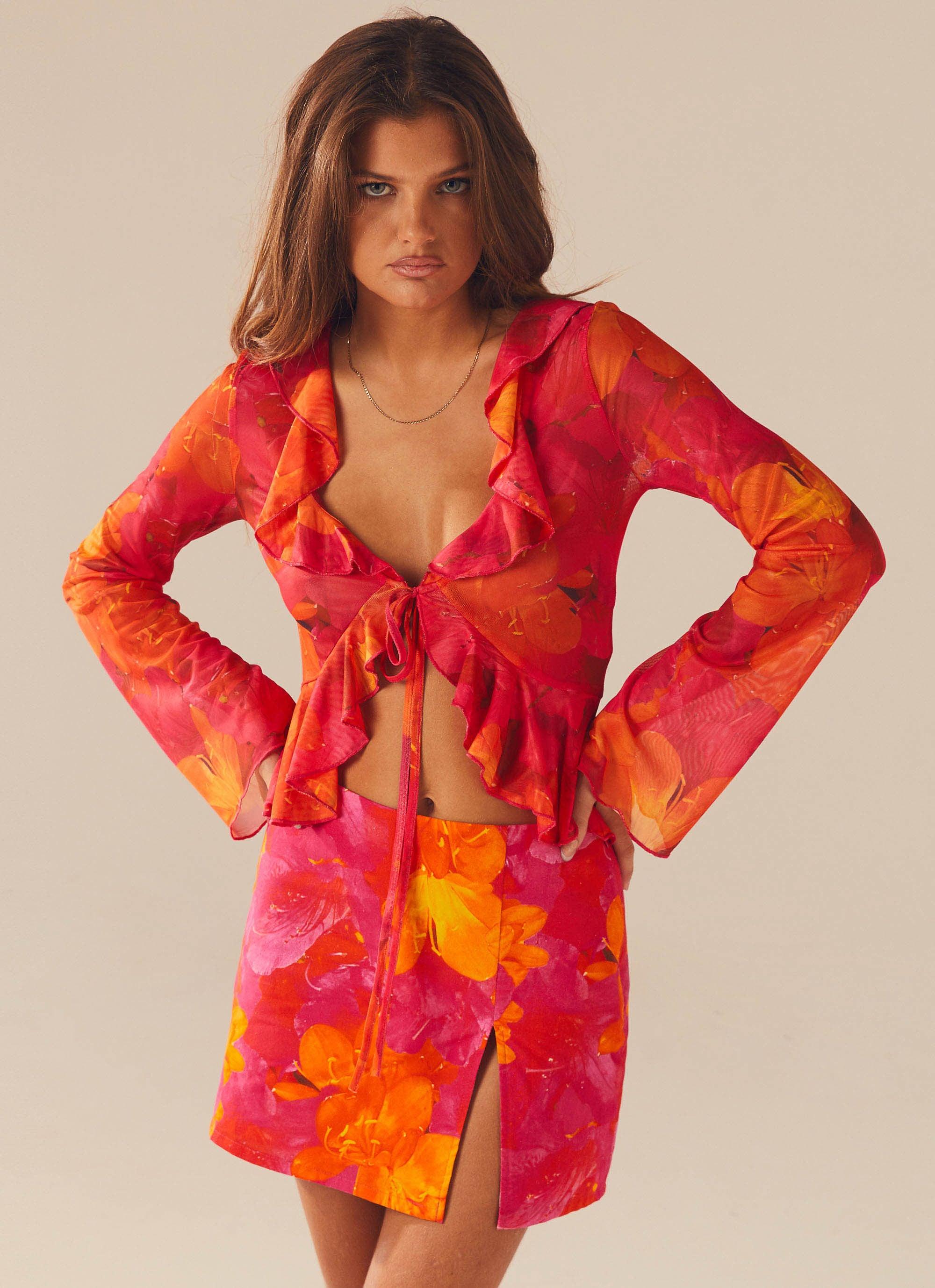 Best Part Mini Skirt - Floral Sun-Sunny Prom. All rights reserved.