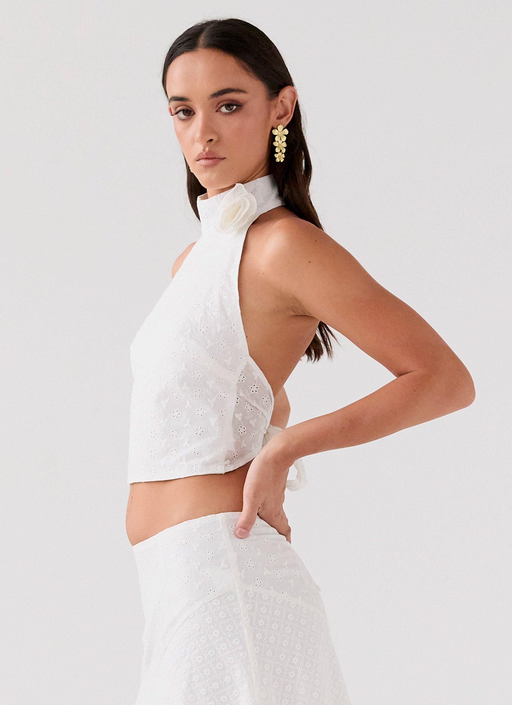 Alice In Love Rose Top - White-Sunny Prom. All rights reserved.