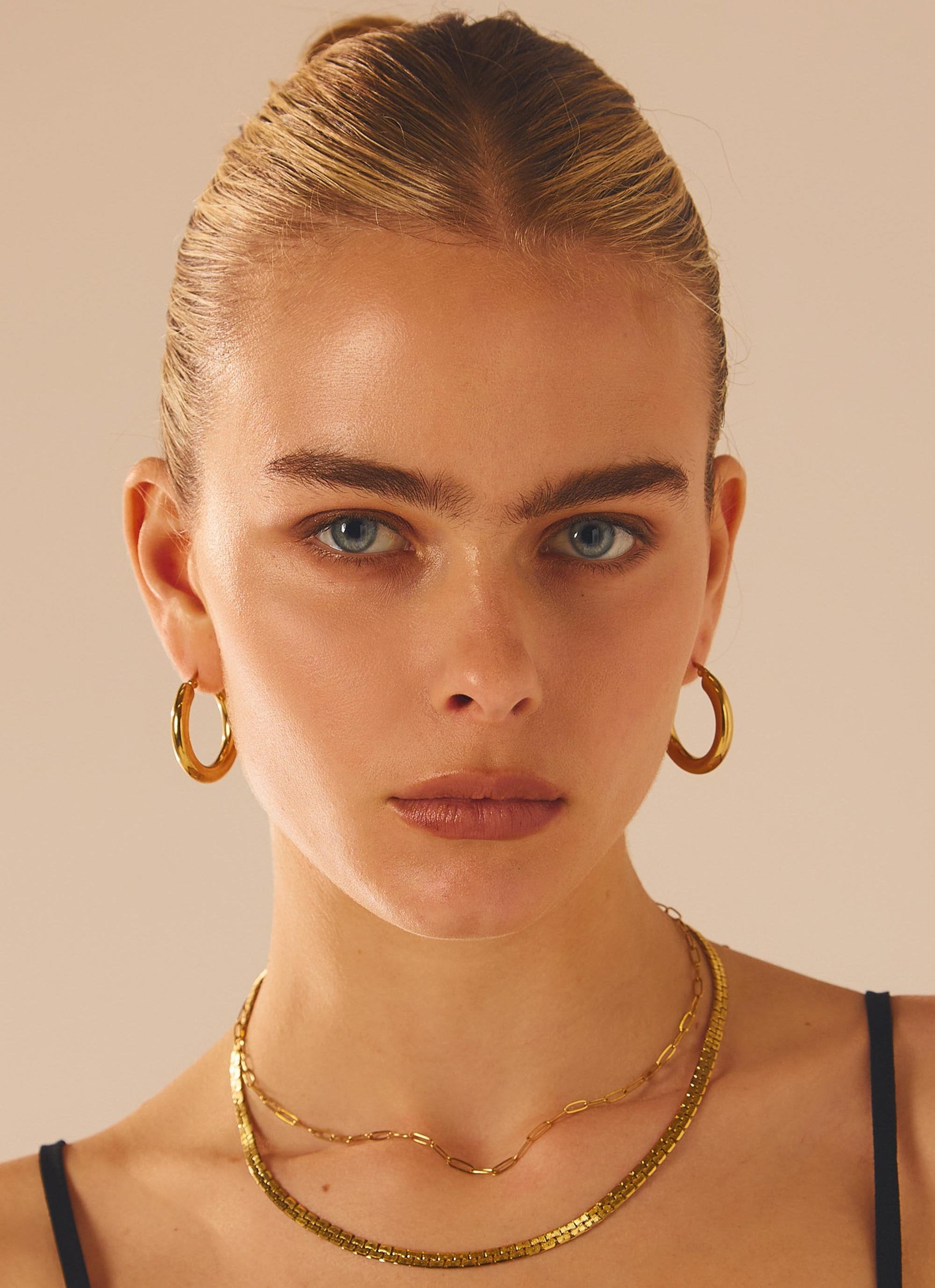 Keep Frontin Hoop Earrings - Gold-Sunny Prom. All rights reserved.