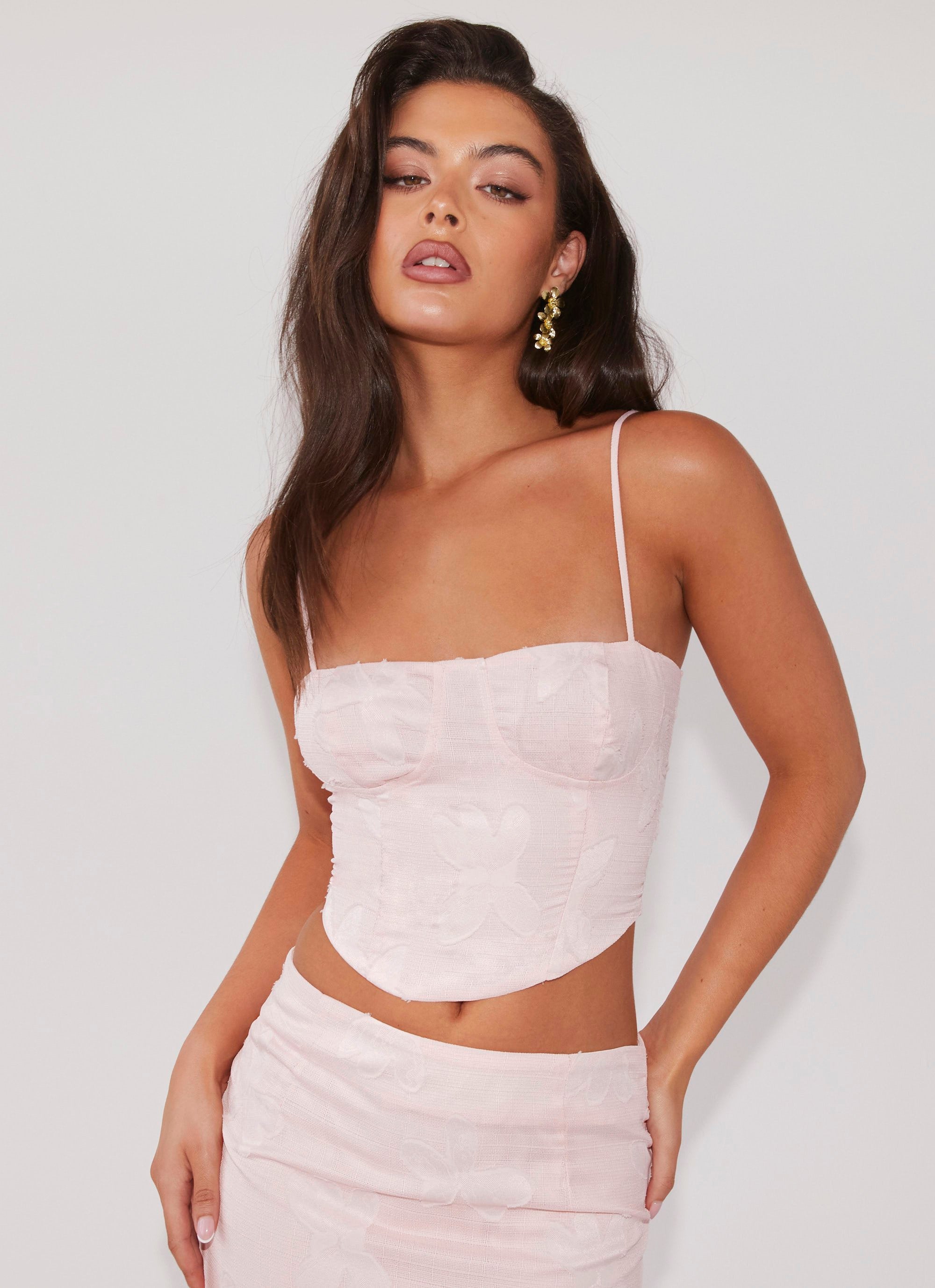 Best Love Lace Up Top - Pink Petal-Sunny Prom. All rights reserved.
