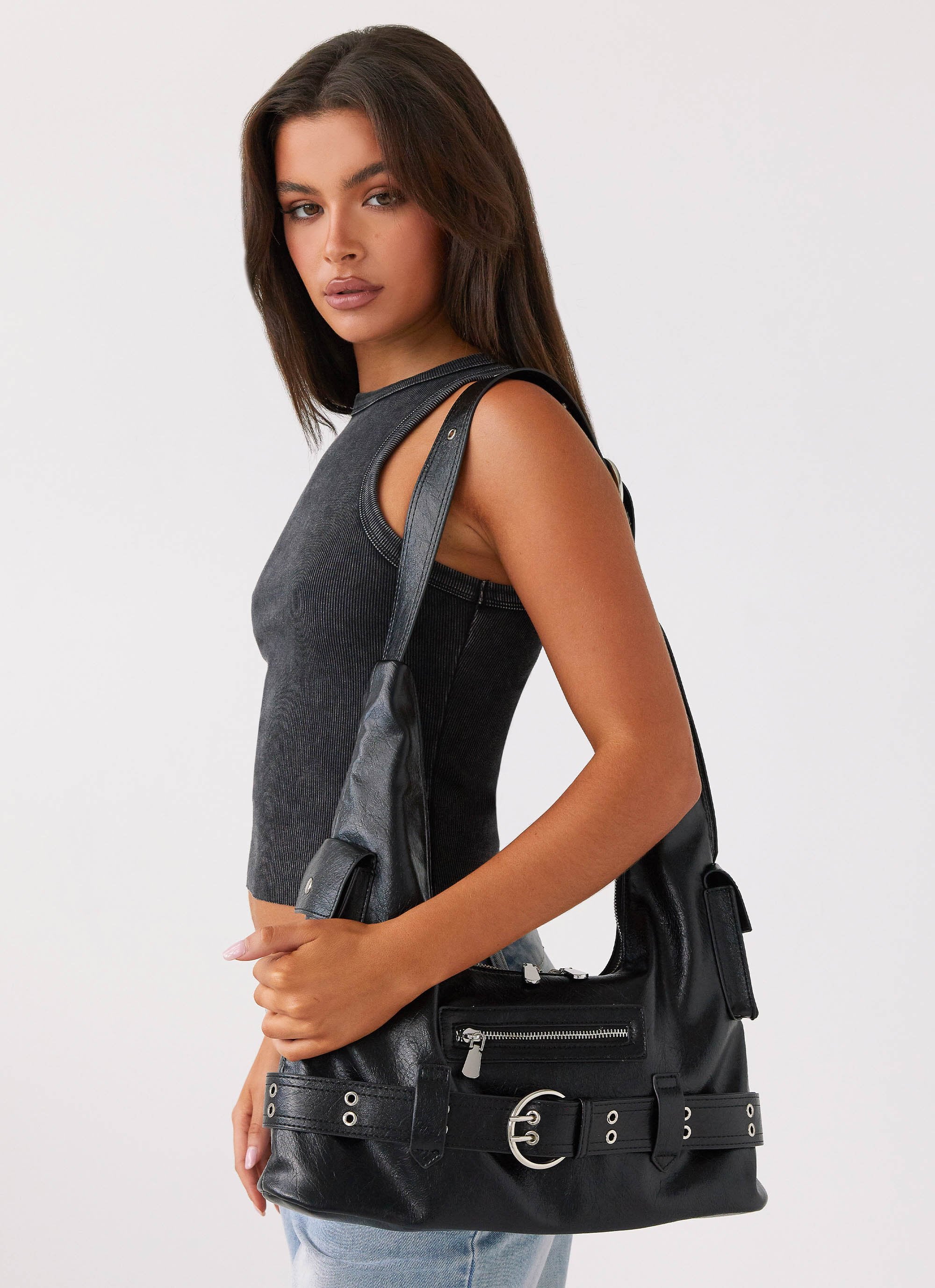 Emerie Shoulder Bag - Black-Sunny Prom. All rights reserved.