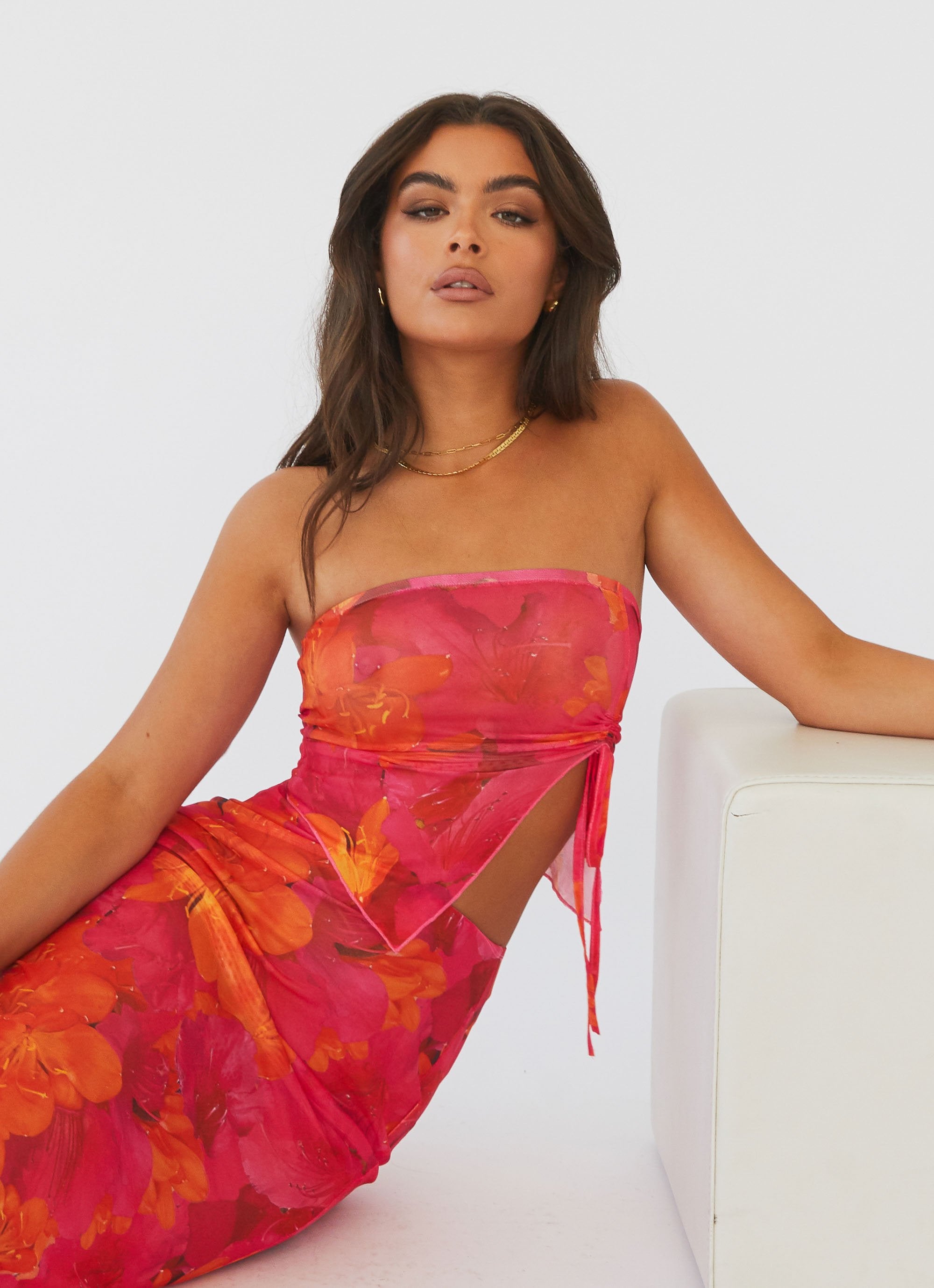 Rooftop Party Mesh Tube Top - Floral Sun-Sunny Prom. All rights reserved.
