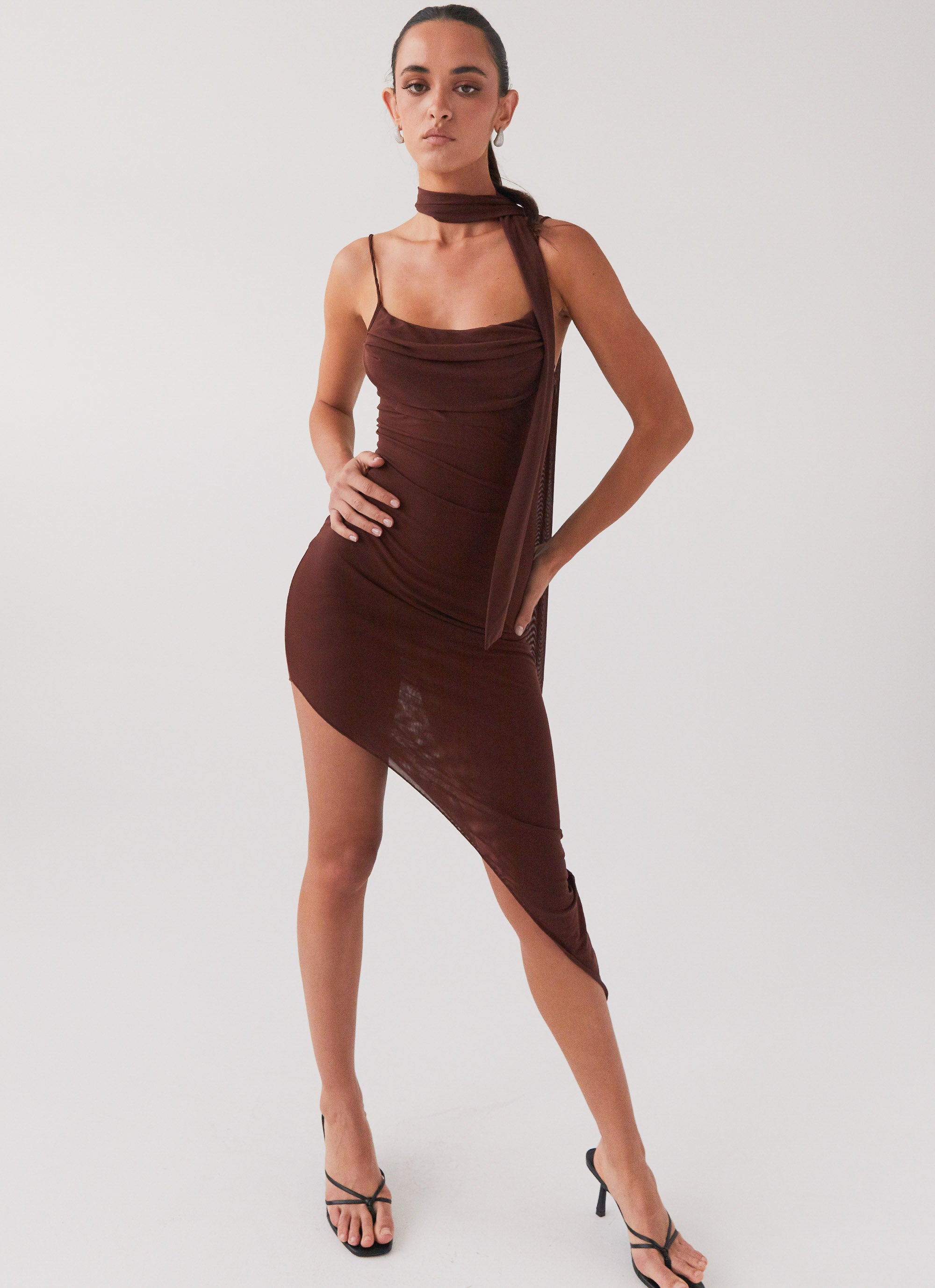 In Your Dreams Midi Dress - Dark Mocha-Sunny Prom. All rights reserved.