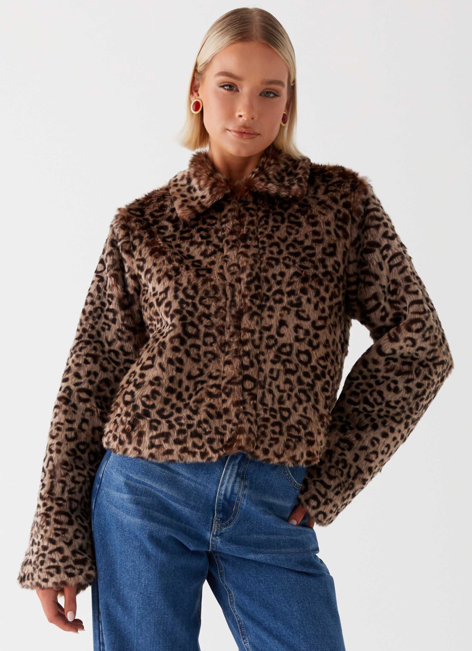 Raleigh Fur Jacket - Leopard-Sunny Prom. All rights reserved.