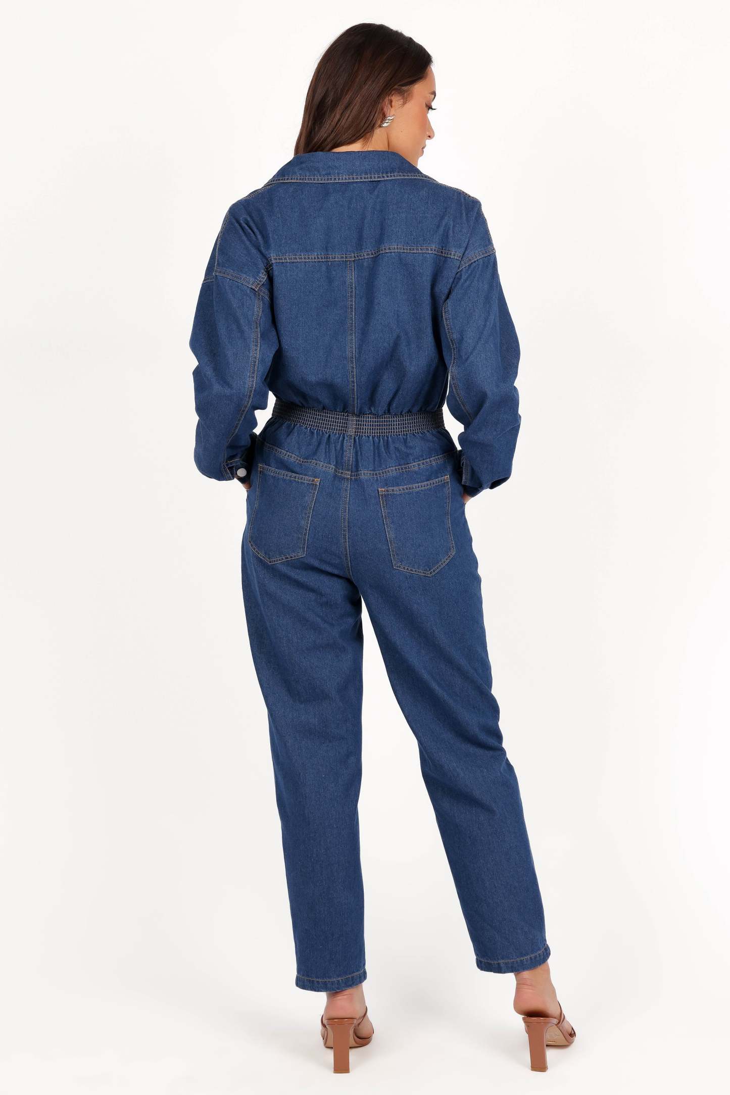 Rosa Denim Jumpsuit - Dark Denim-Sunny Prom