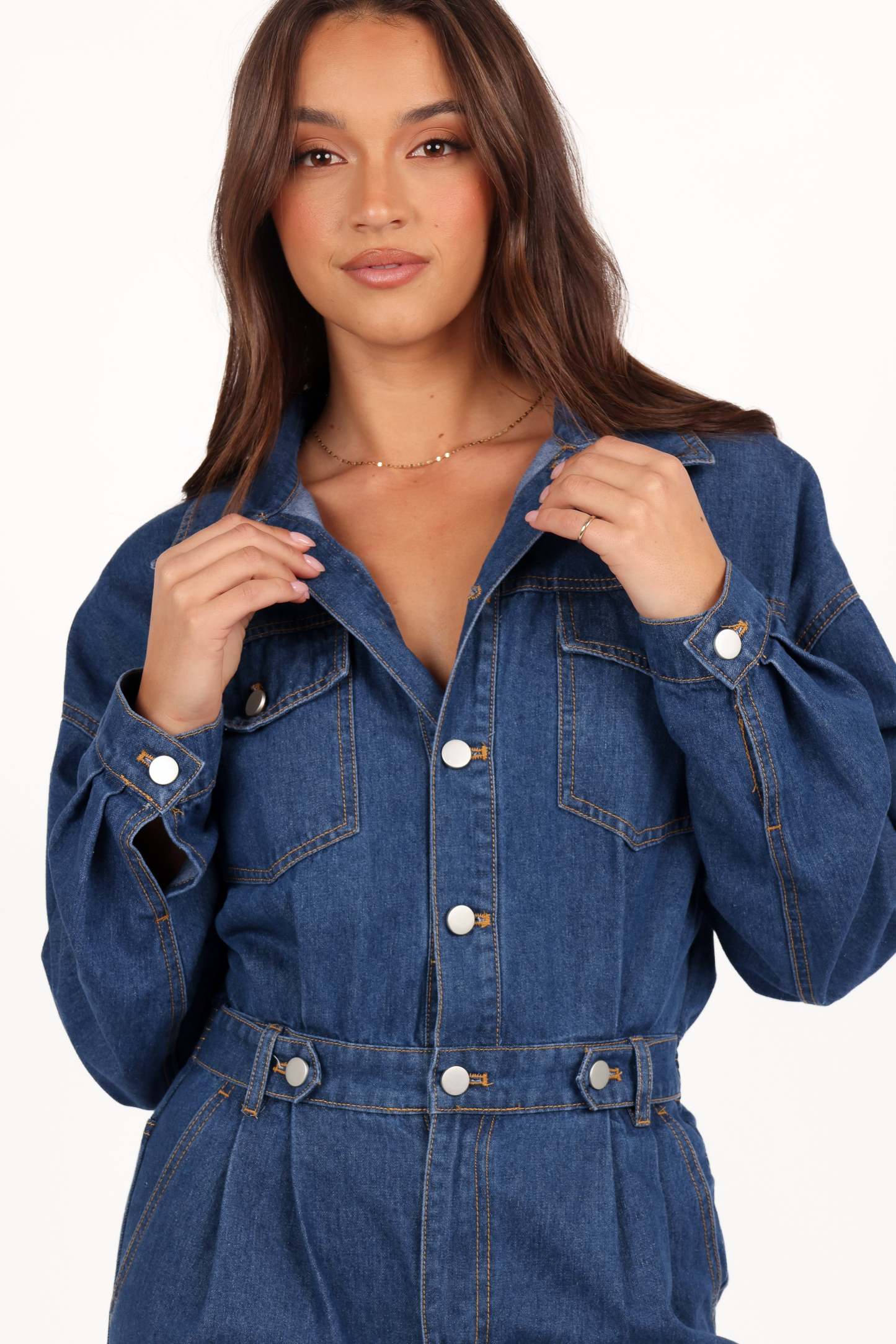 Rosa Denim Jumpsuit - Dark Denim-Sunny Prom