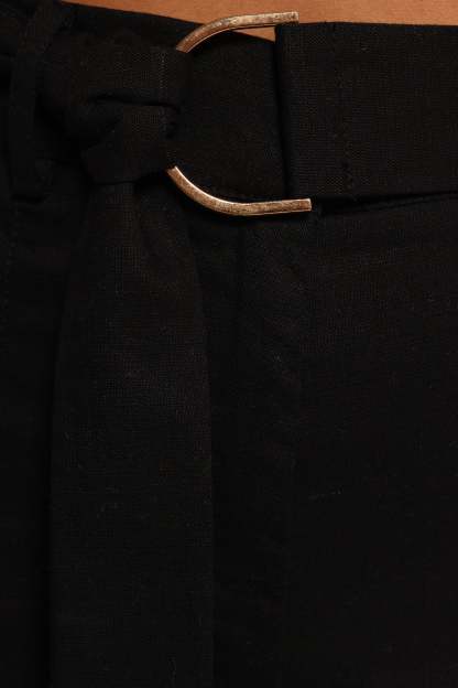 Sadie Wide Leg Pant - Black-Sunny Prom