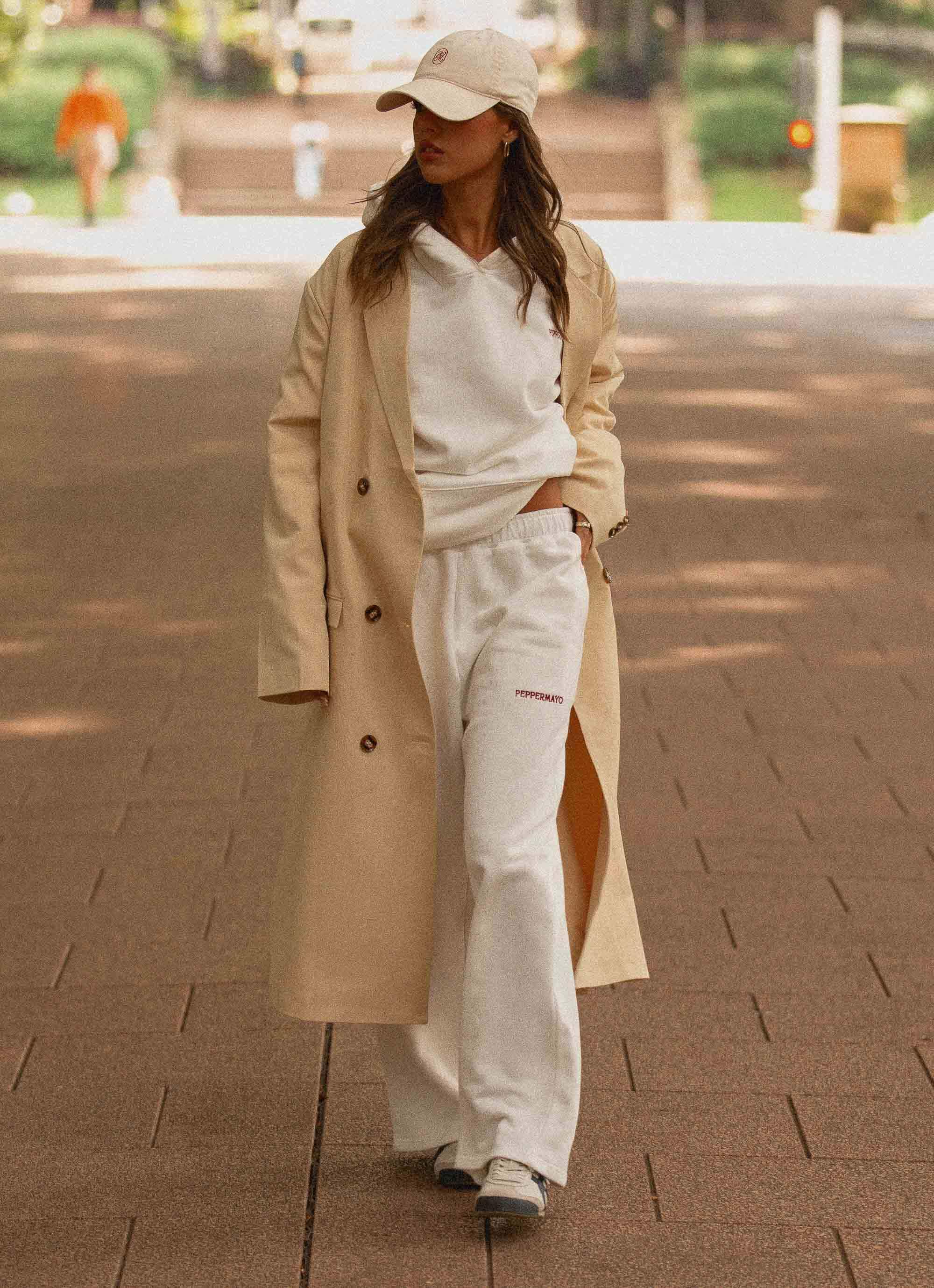 Signature Sweatpants - Ivory-Sunny Prom. All rights reserved.