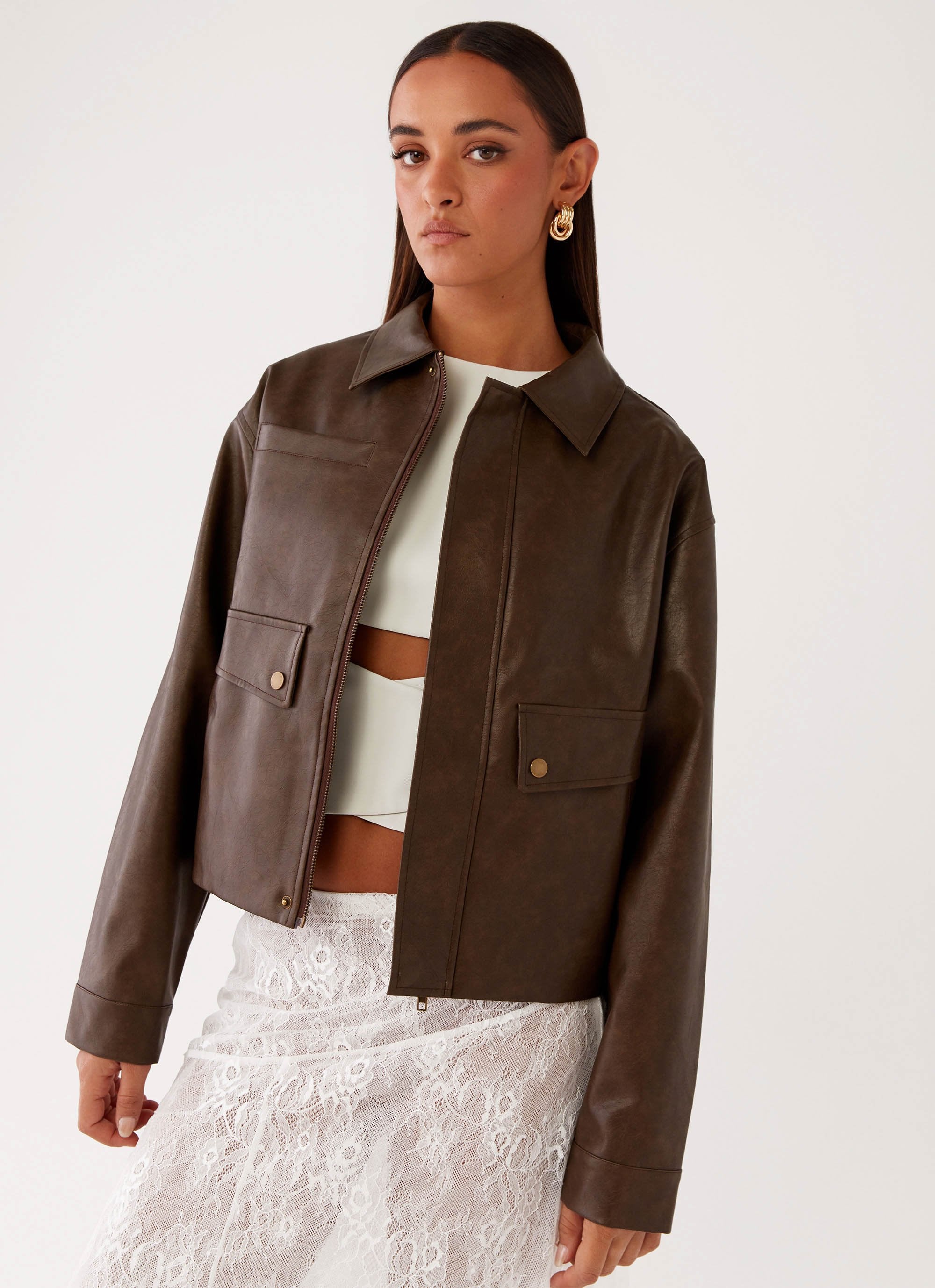 Sloane Jacket - Brown-Sunny Prom. All rights reserved.