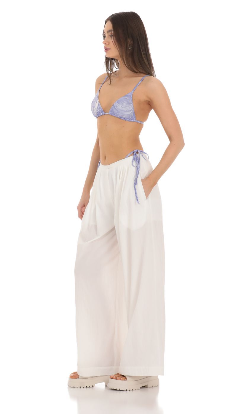 Wide Leg Pants in White-Sunny Prom. All rights reserved.