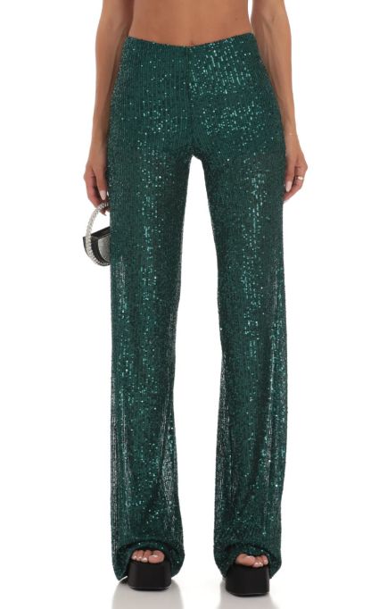Sequin Two Piece Set in Green-Sunny Prom. All rights reserved.