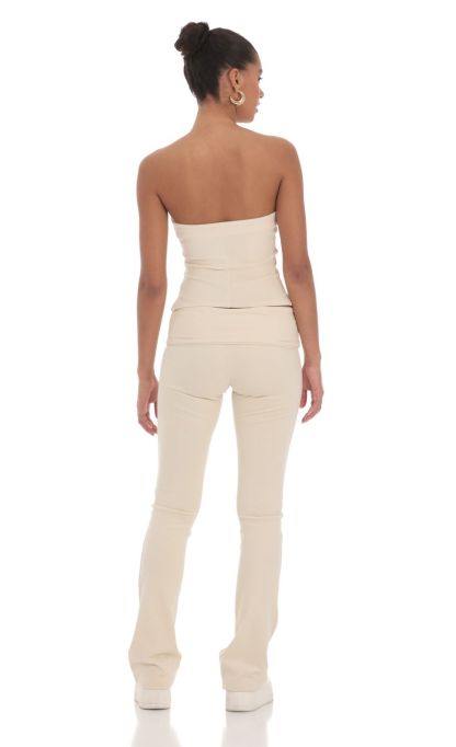 Velour Two Piece Set in Cream-Sunny Prom. All rights reserved.