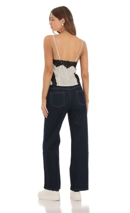 Wide Leg Jeans in Denim-Sunny Prom. All rights reserved.
