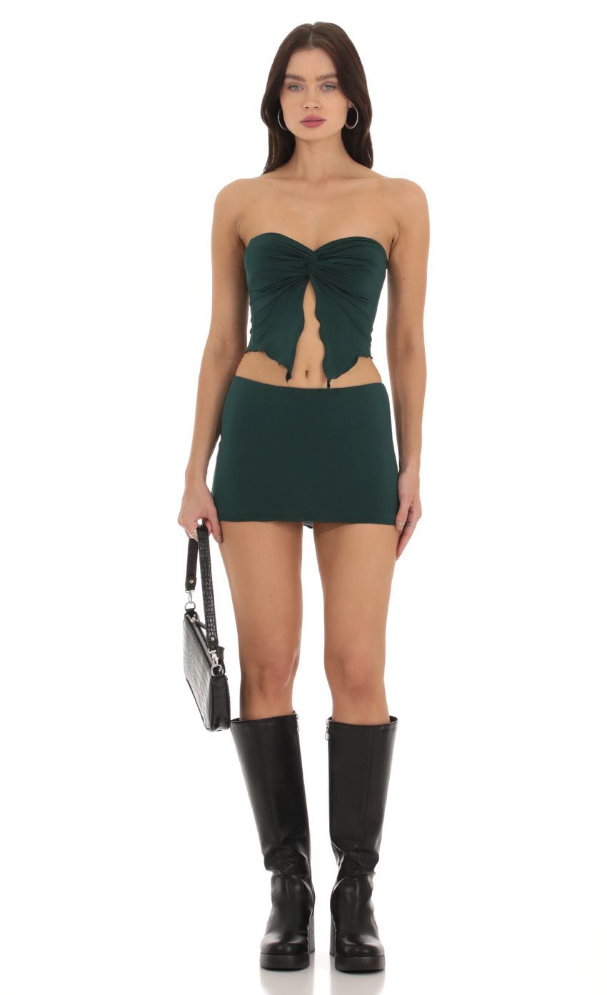 Strapless Twist Two Piece Set-Sunny Prom. All rights reserved.