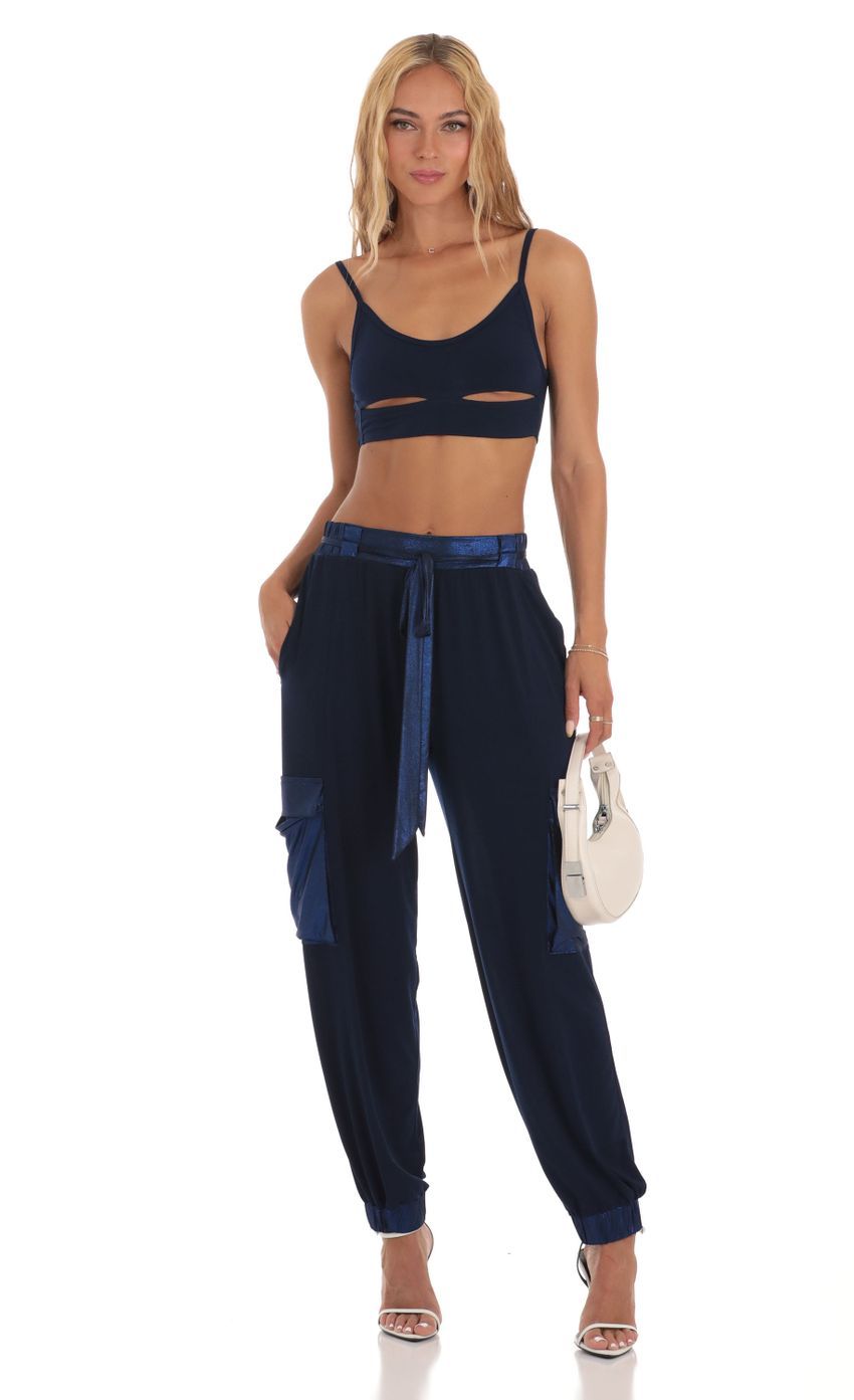Shimmer Two Piece Set in Navy-Sunny Prom. All rights reserved.