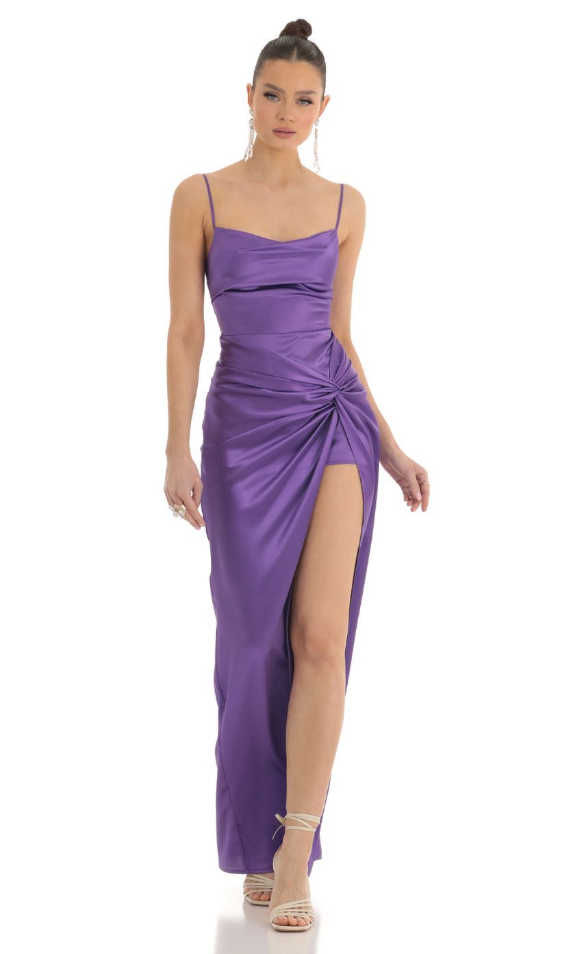 Twist Maxi Dress in Purple-Sunny Prom. All rights reserved.