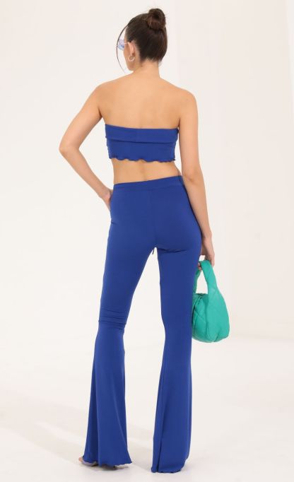 Two Piece Pant Set in Navy-Sunny Prom. All rights reserved.