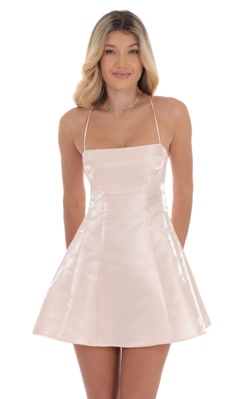 Sheen Fit and Flare Dress in Pink-Sunny Prom. All rights reserved.