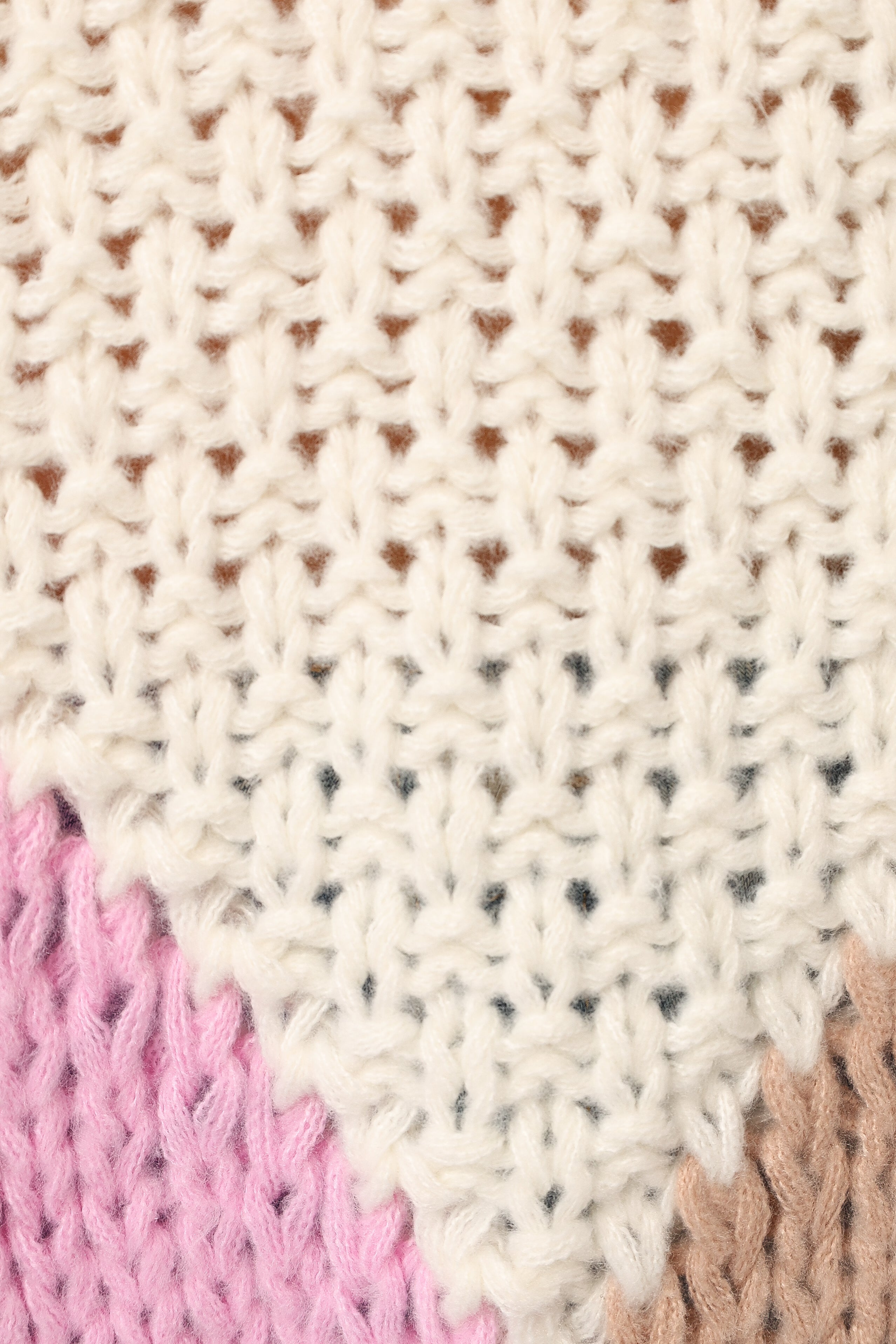 Koda Pattern Knit Sweater - Pink Multi-Sunny Prom