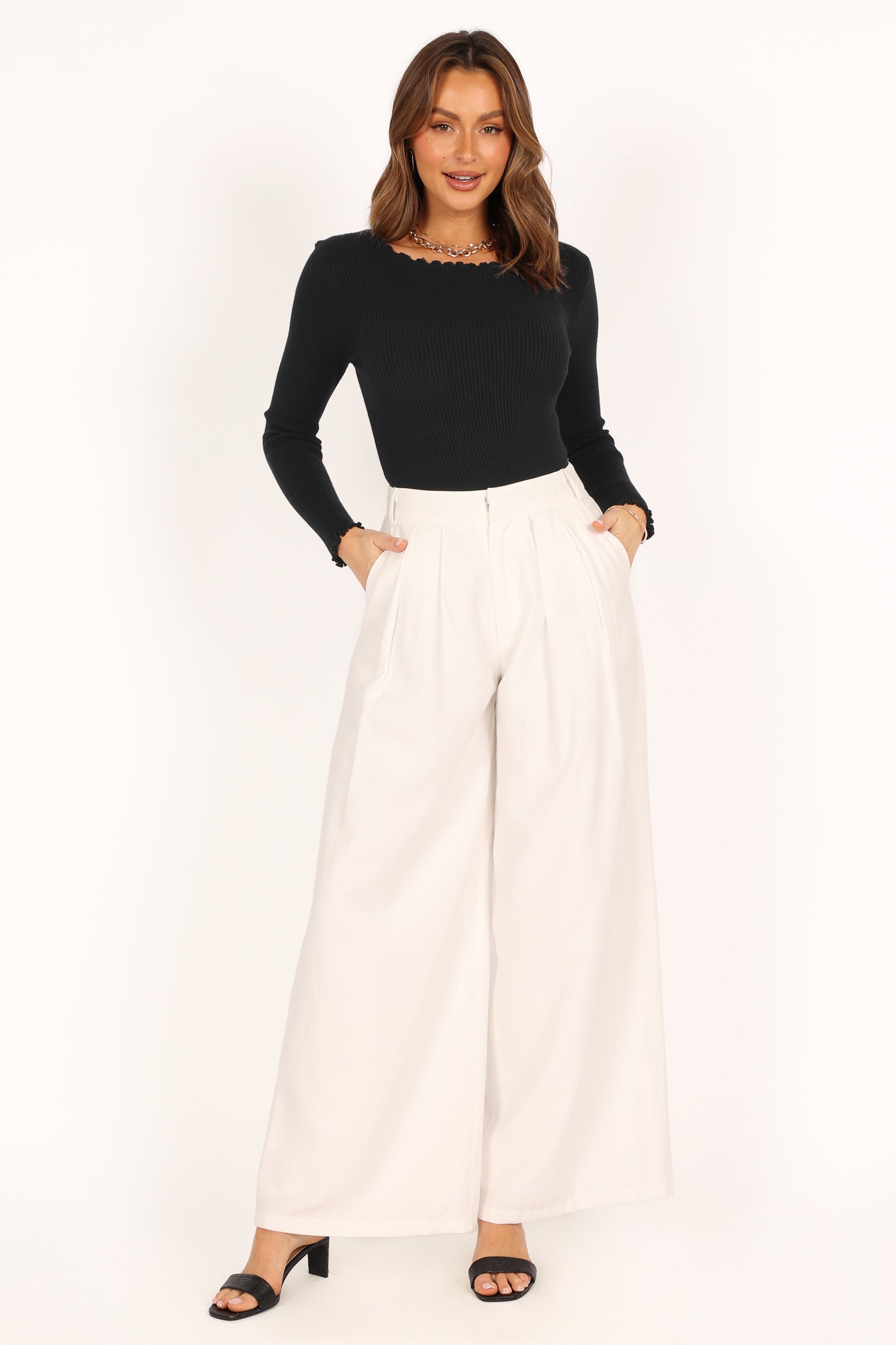 Kya Knit Top - Black-Sunny Prom
