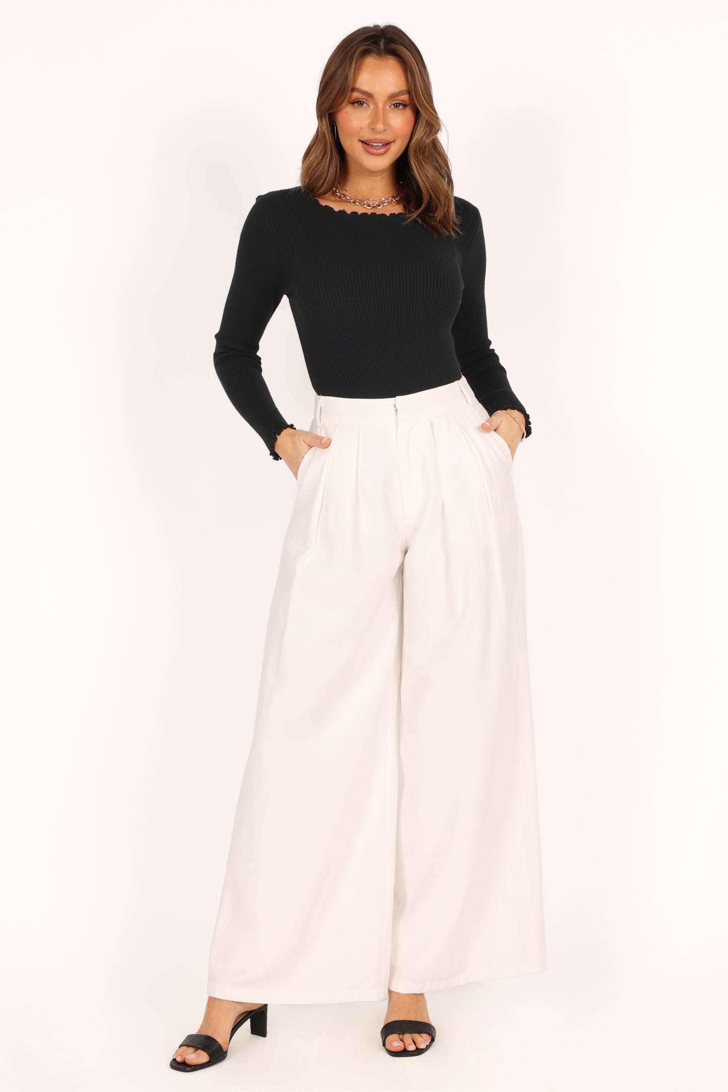 Kya Knit Top - Black-Sunny Prom