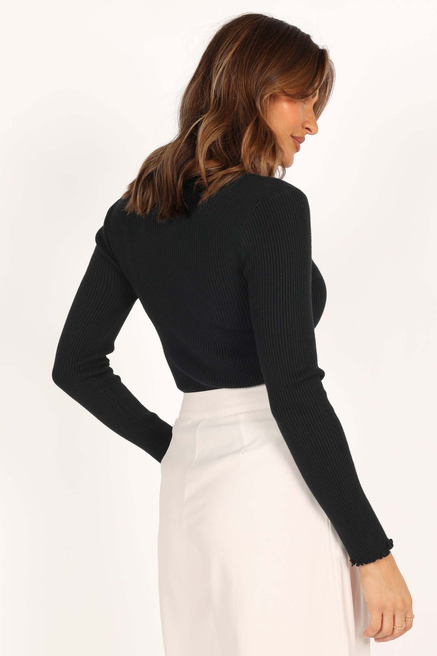Kya Knit Top - Black-Sunny Prom