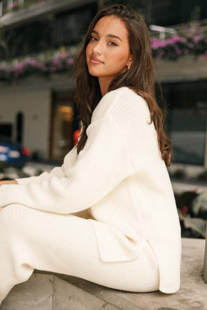 Mckinley Sweater - Cream-Sunny Prom