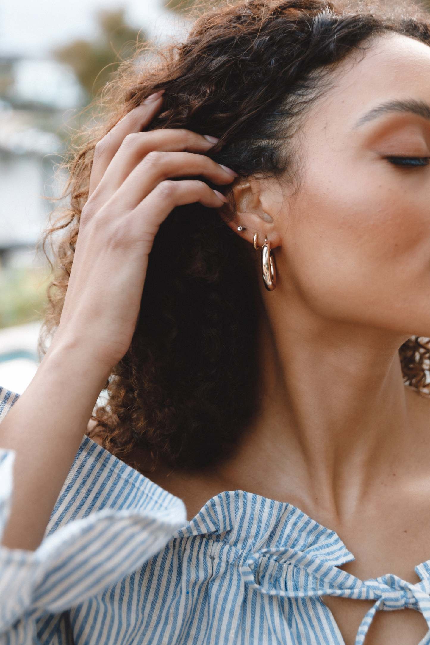 Delilah Earrings - Gold-Sunny Prom