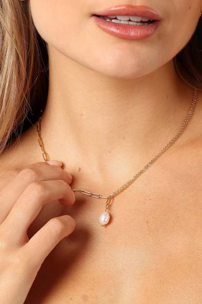 Ema Necklace - Gold-Sunny Prom